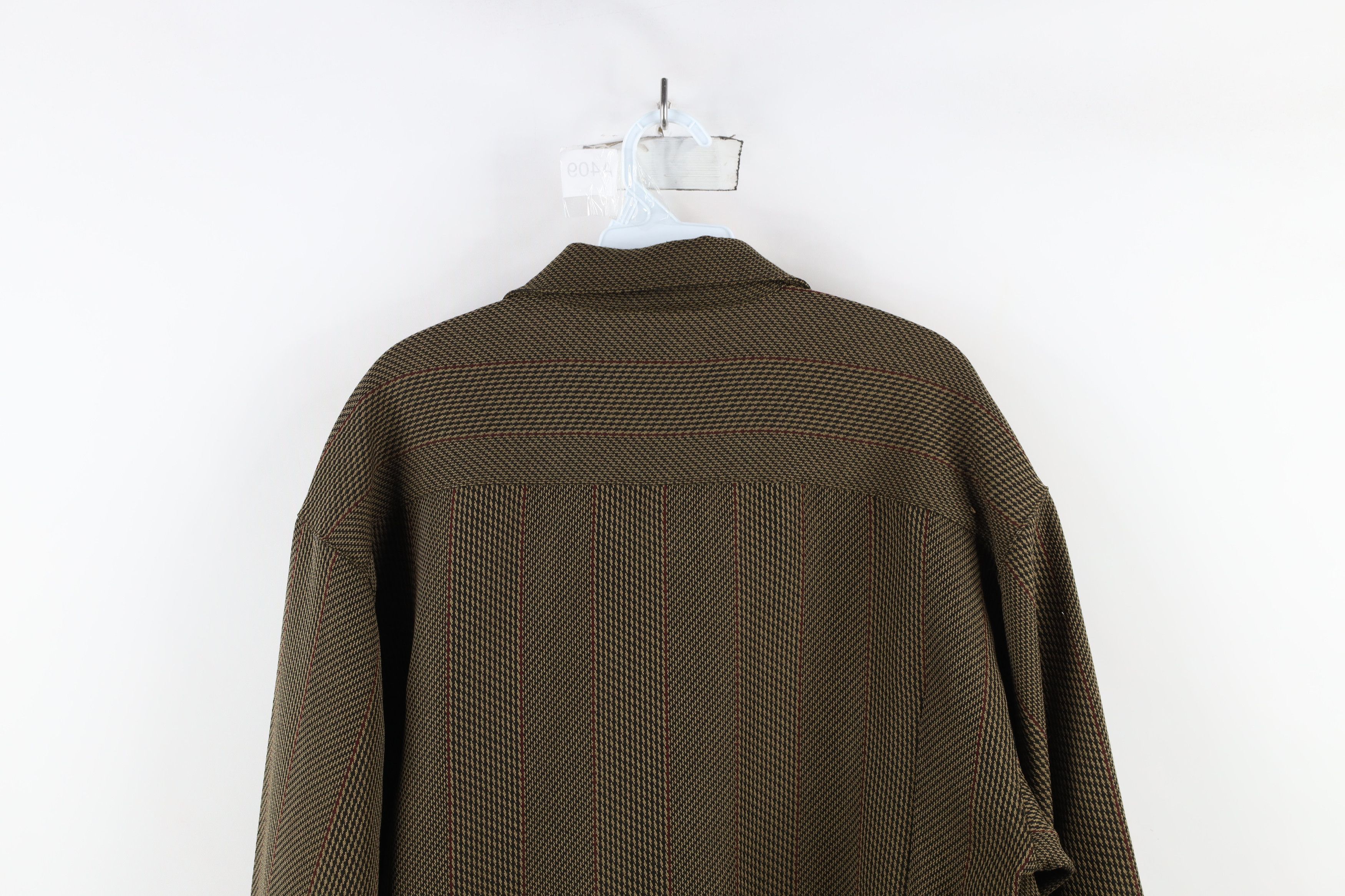 Vintage Vintage 90s Rockabilly Streetwear Houndstooth Button Shirt Size US L / EU 52-54 / 3 - 9 Thumbnail