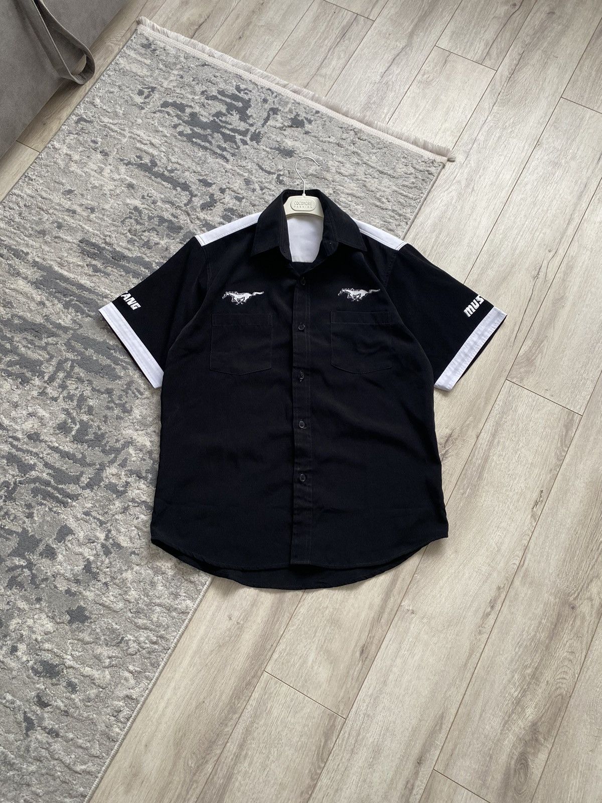 NASCAR Vintage Mustang GT Ford Racing NASCAR Big Logo Shirt 2000s Size US M / EU 48-50 / 2 - 2 Thumbnail