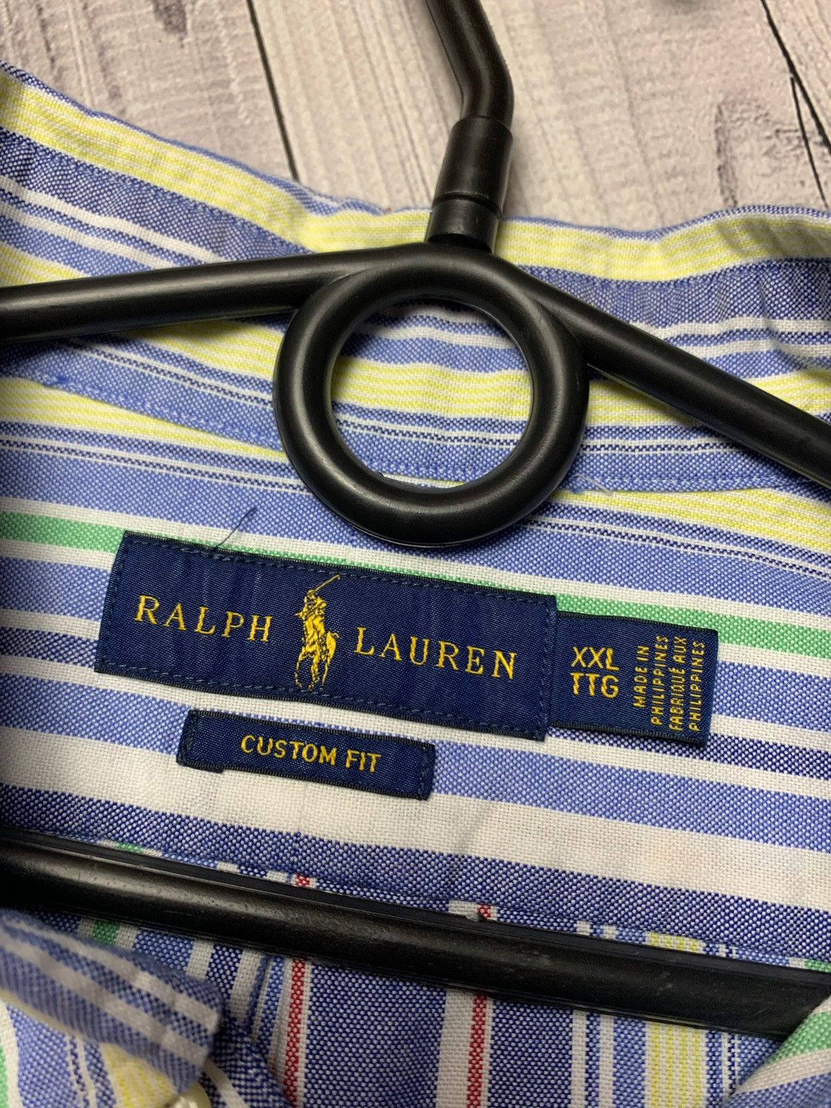 Polo Ralph Lauren × Vintage Polo Ralph Lauren Striped Shirt Size XXL Size US XXL / EU 58 / 5 - 5 Thumbnail