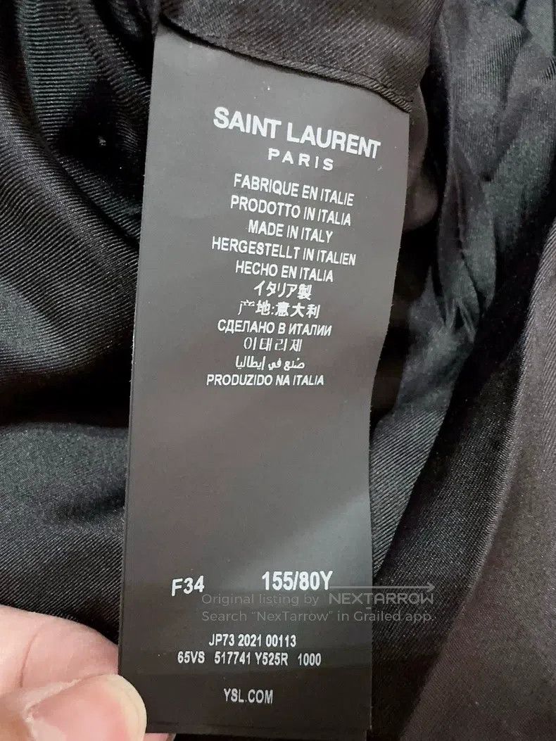 Saint Laurent Paris Saint Laurent Paris Velvet Smoking Jacket Size XXS / US 00 / IT 34 - 5 Thumbnail