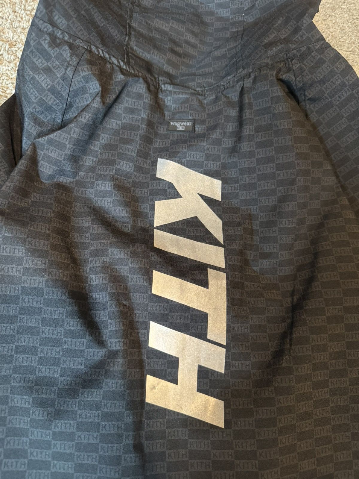 Kith Kith for wagwear Nylon Dog Rainbreaker Black (size XL/24) Size ONE SIZE - 3 Thumbnail