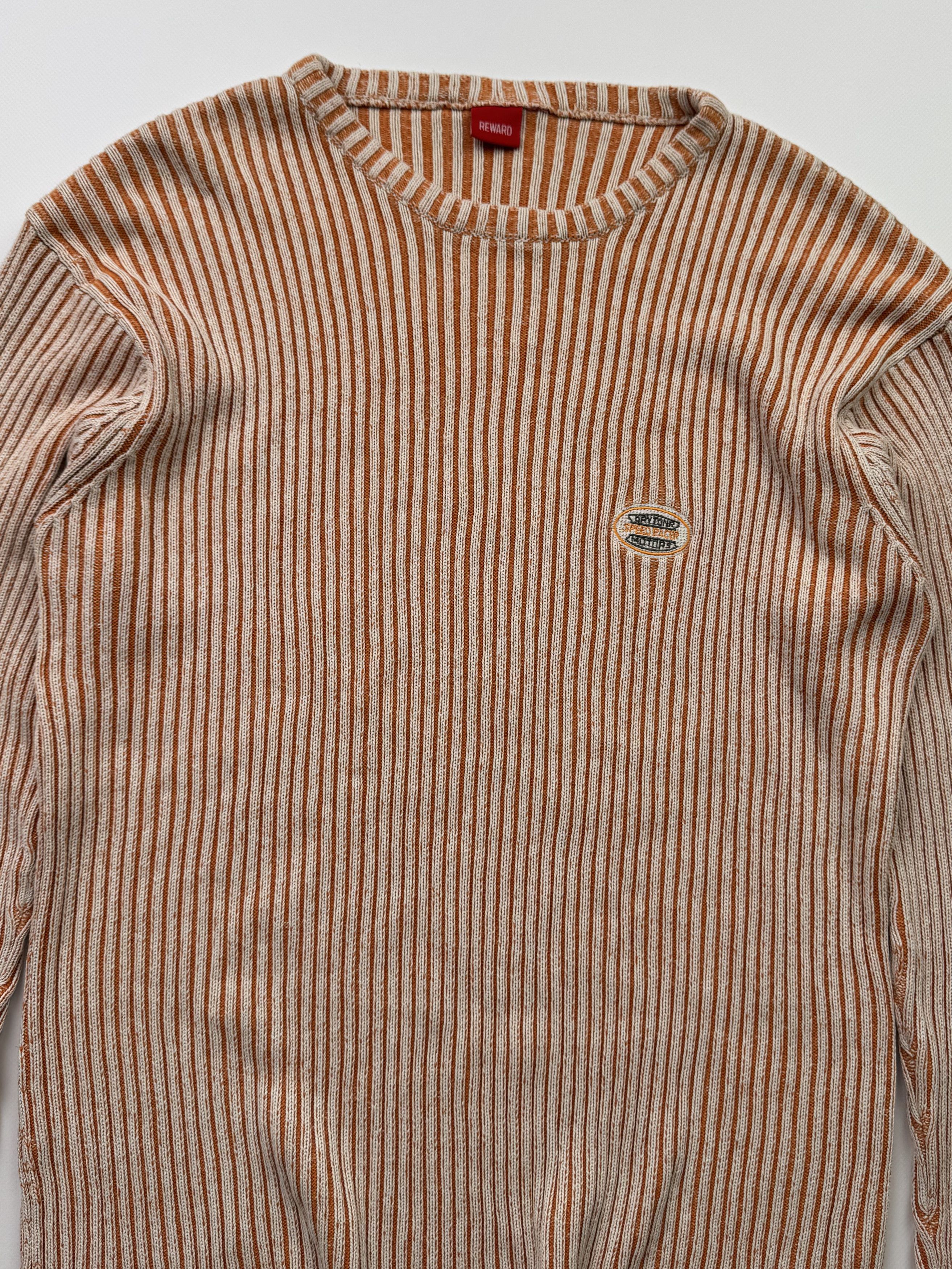 Japanese Brand Vintage Ribbed Cotton Sweater B401(V241)E2 Size US S / EU 44-46 / 1 - 4 Thumbnail