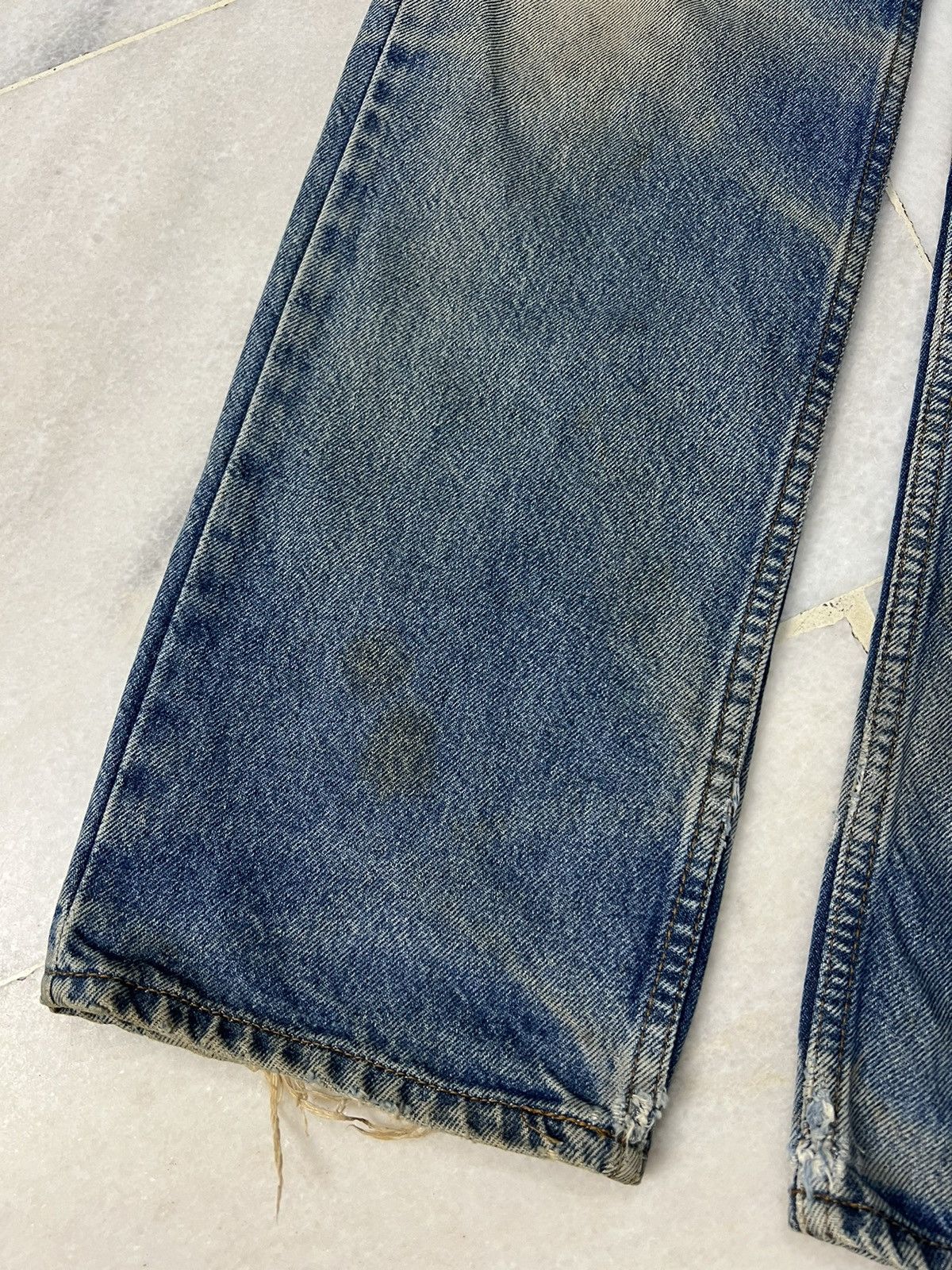 Levi's Vintage Levis 210 Orange Tag Mud Wash Distressed Jeans Size US 28 / EU 44 - 3 Thumbnail