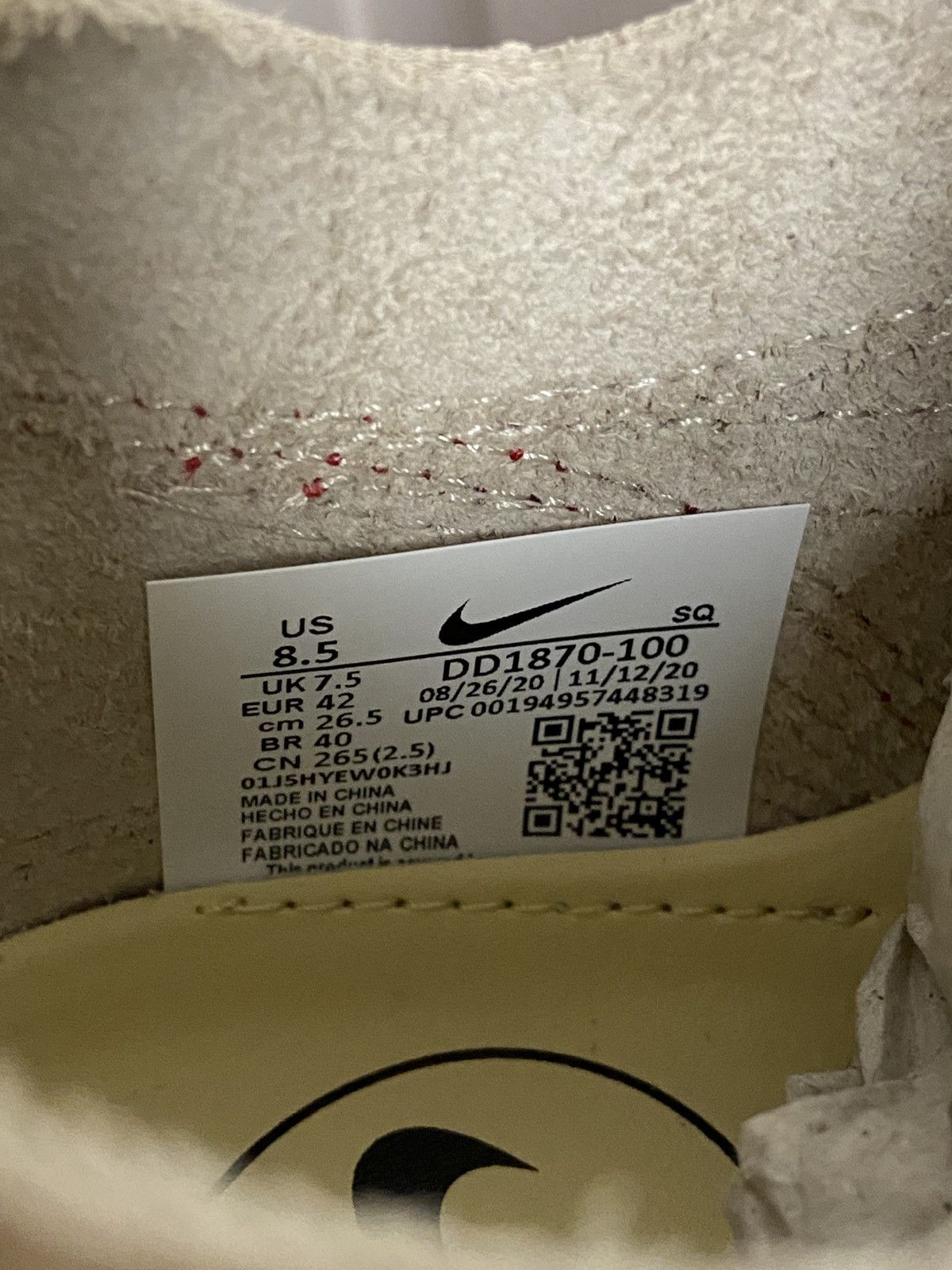 CLOT × Nike New Nike Air Max 1 "Clot Kisses Of Death" Authentic 8,5US Size US 8.5 / EU 41-42 - 10 Thumbnail