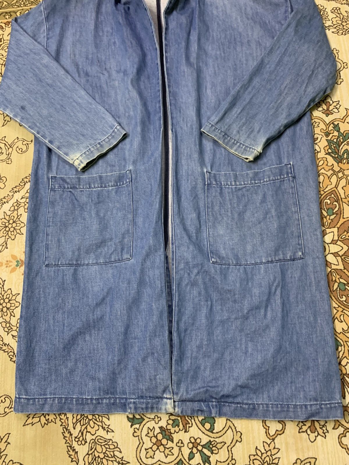 Bershka BERSHKA LONG JACKET DENIM Size US M / EU 48-50 / 2 - 5 Thumbnail