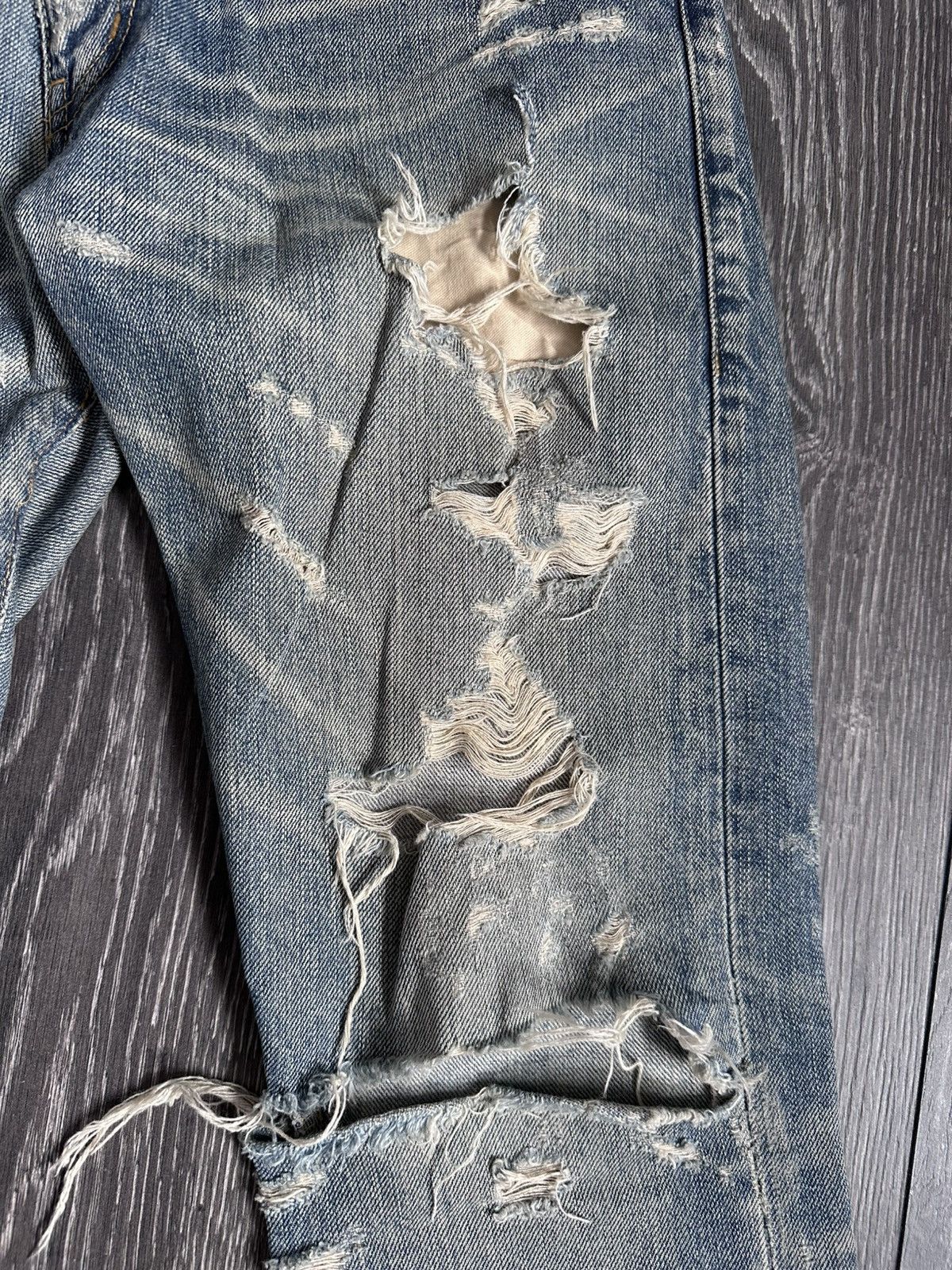 Saint Laurent Paris saint laurent paris aw13 crash distressed jeans Size US 31 - 4 Thumbnail