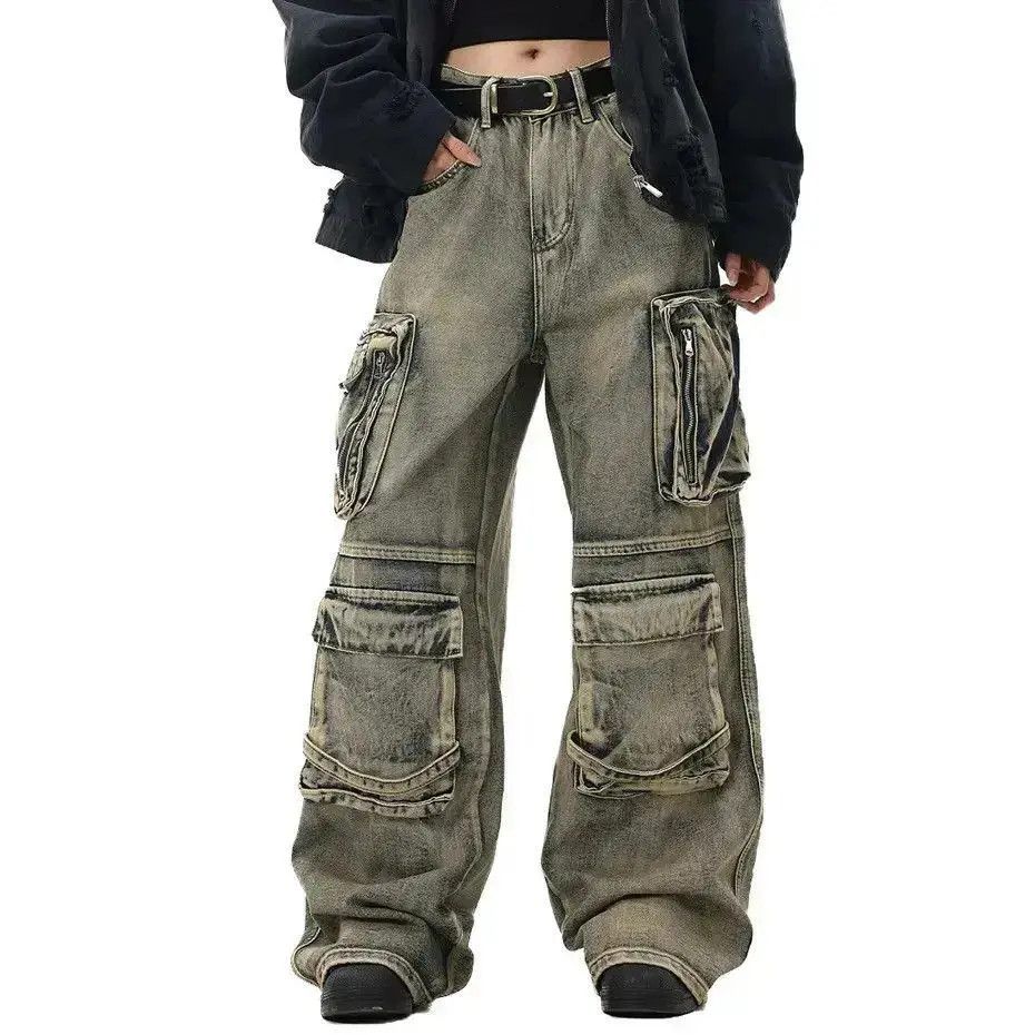 Japanese Brand Streetwear Hip Hop Multi Pockets Baggy Jeans Size US 32 / EU 48 - 2 Thumbnail