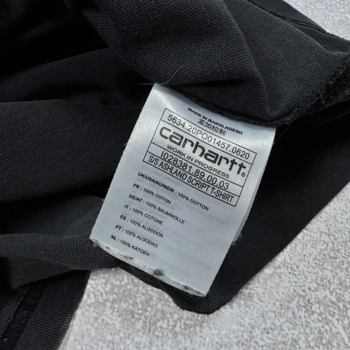 Carhartt Carhartt S/S Ashland Script t-shirt Grafit size S-M Size US S / EU 44-46 / 1 - 8 Thumbnail