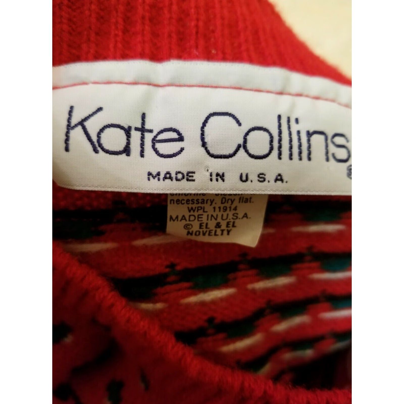 Vintage VINTAGE Kate Collins Sweater Red Green Snowman Embroidery Small Medium USA Made Size S / US 4 / IT 40 - 4 Thumbnail