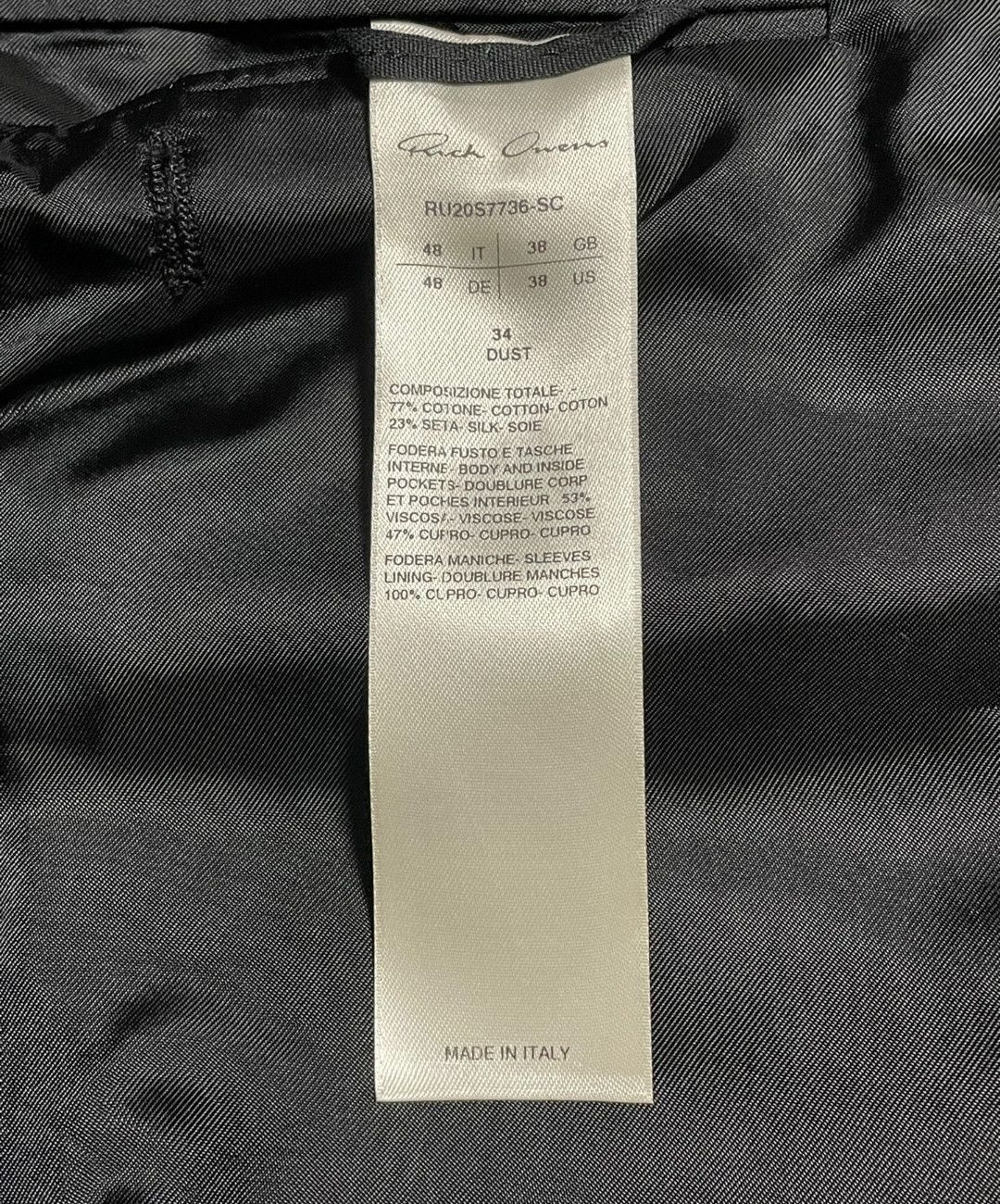 Rick Owens Rick Owens suit-2505 Size US M / EU 48-50 / 2 - 3 Thumbnail