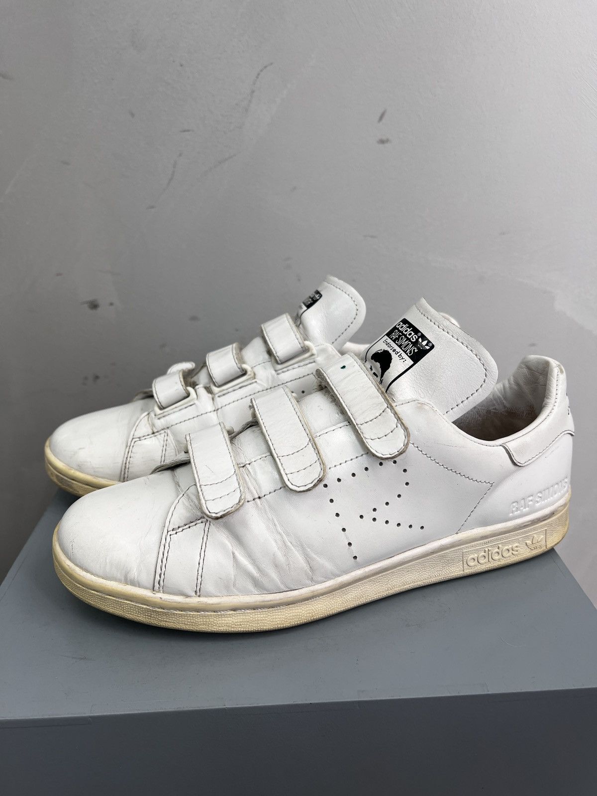Adidas × Designer × Raf Simons Adidas Raf Simons Stan Smith white leather 2013 Size US 9 / EU 42 - 1 Thumbnail