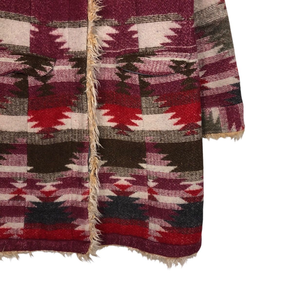 Japanese Brand 📌Vtg Long Jacket Wool Pret Pul Mermaid Navajo Native Design Size US M / EU 48-50 / 2 - 6 Thumbnail