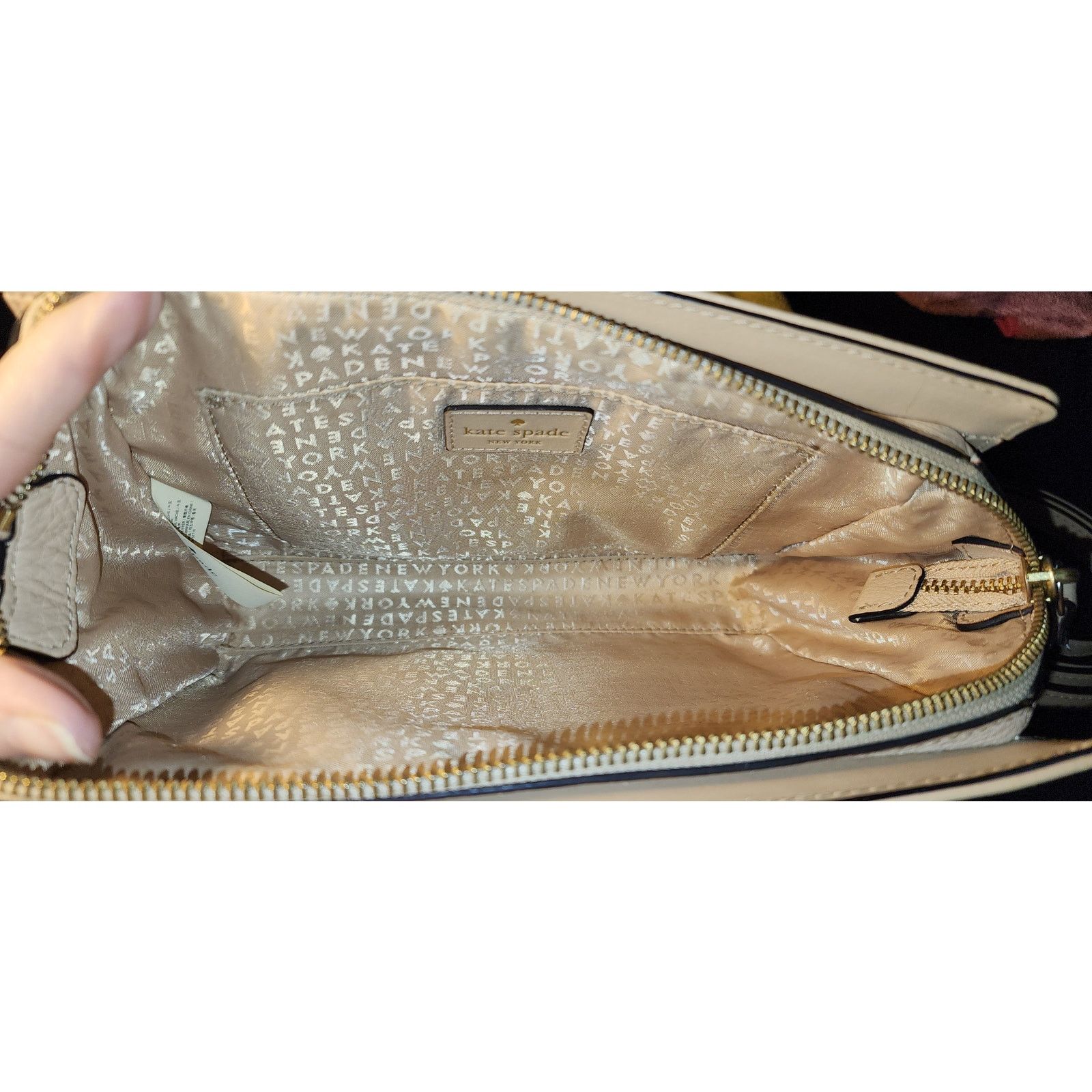 Kate Spade Kate Spade Adelia Crossbody Beige Satchel Size ONE SIZE - 3 Thumbnail