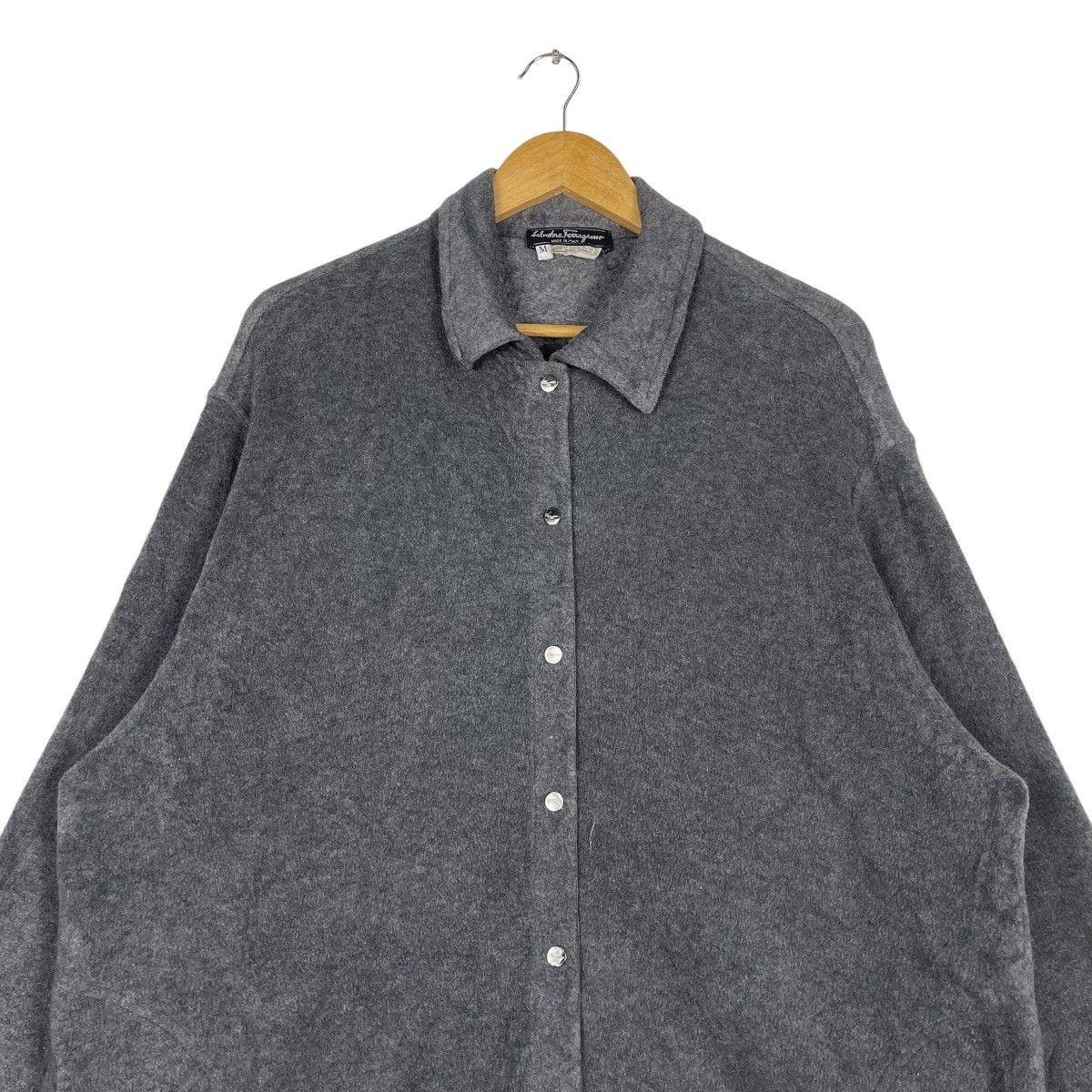 Designer × Salvatore Ferragamo 💥SALVATORE FERRAGAMO BUTTON LONG WOOL JACKET Size US M / EU 48-50 / 2 - 2 Thumbnail
