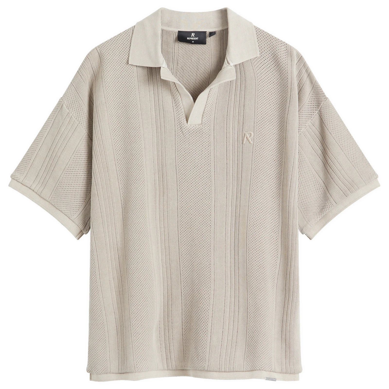 Represent Clo. Represent Beige Open Stitch Polo M oversized Size US M / EU 48-50 / 2 - 3 Thumbnail