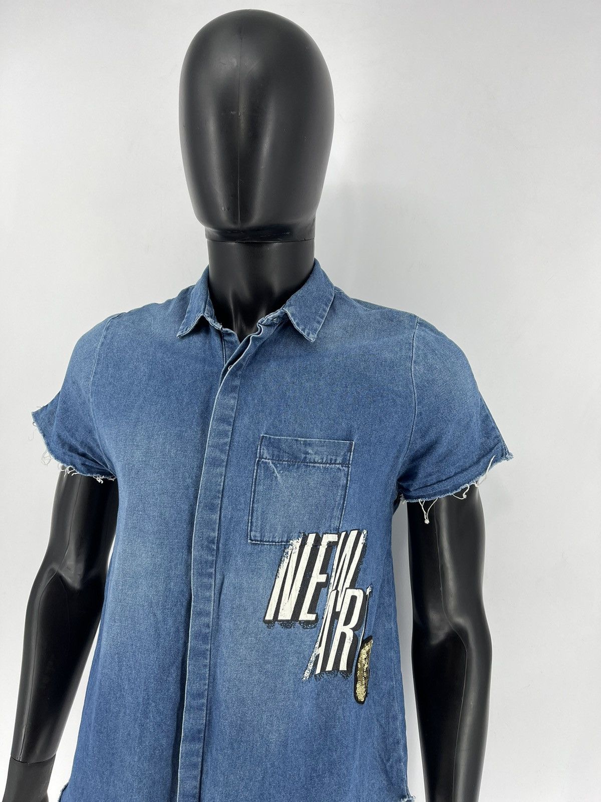 Zara ZARA TRAFALUC NEW ART shirt with frayed edges Size US XS / EU 42 / 0 - 4 Thumbnail