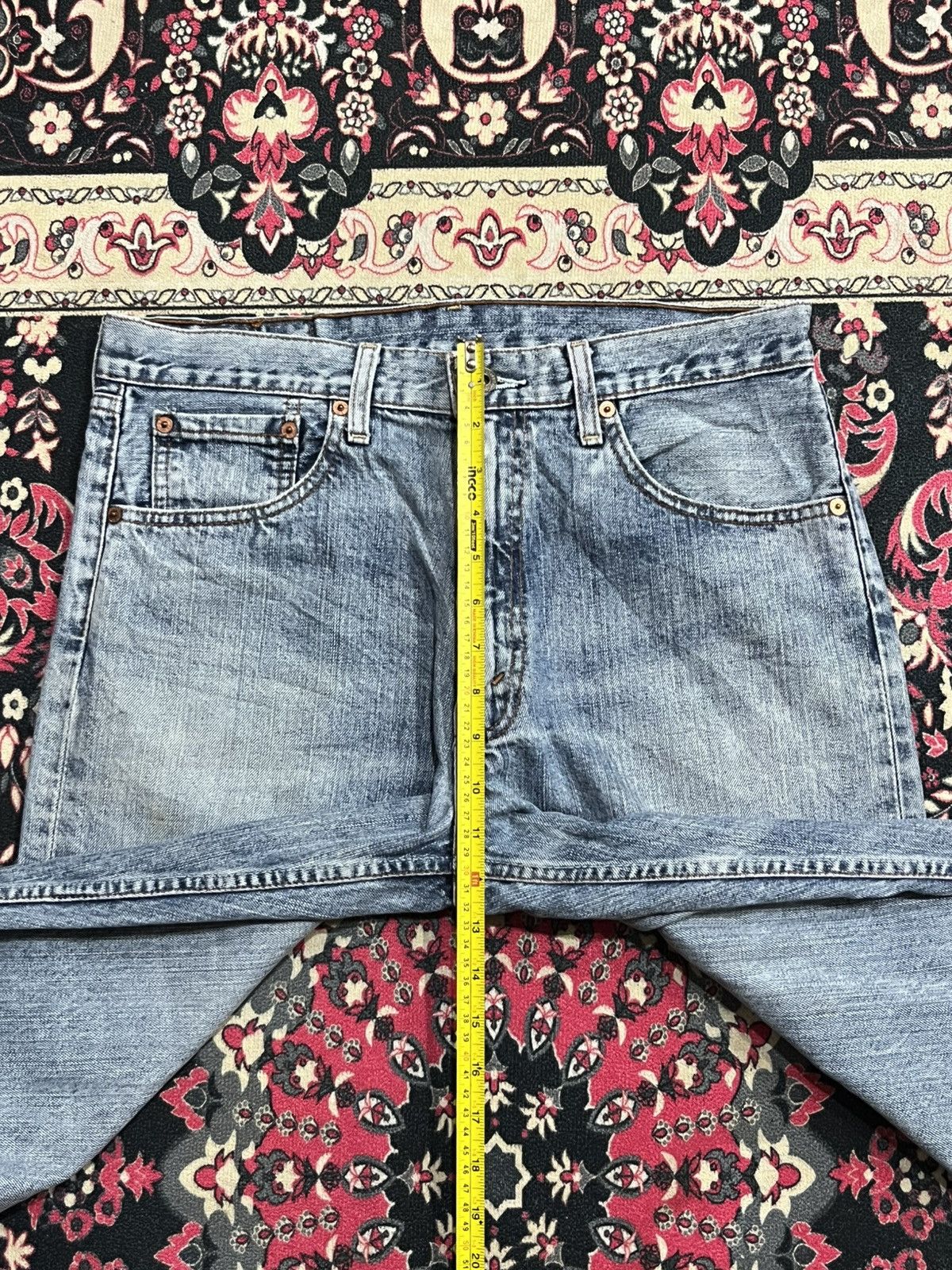 Levi's (33x34) Vintage Y2K Levi’s 503 Blue Washed Loose Cut Jeans Size US 33 - 14 Thumbnail