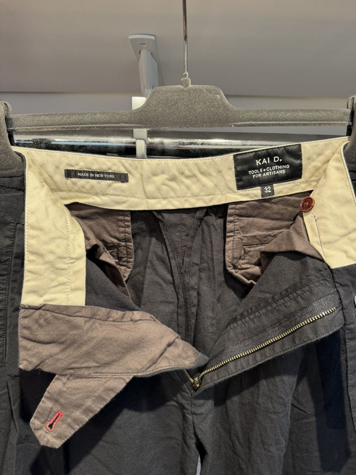 Kai D. Kai D Utility Artisan Pants W32 Made in NY Navy Cotton Twill Size US 32 / EU 48 - 3 Thumbnail