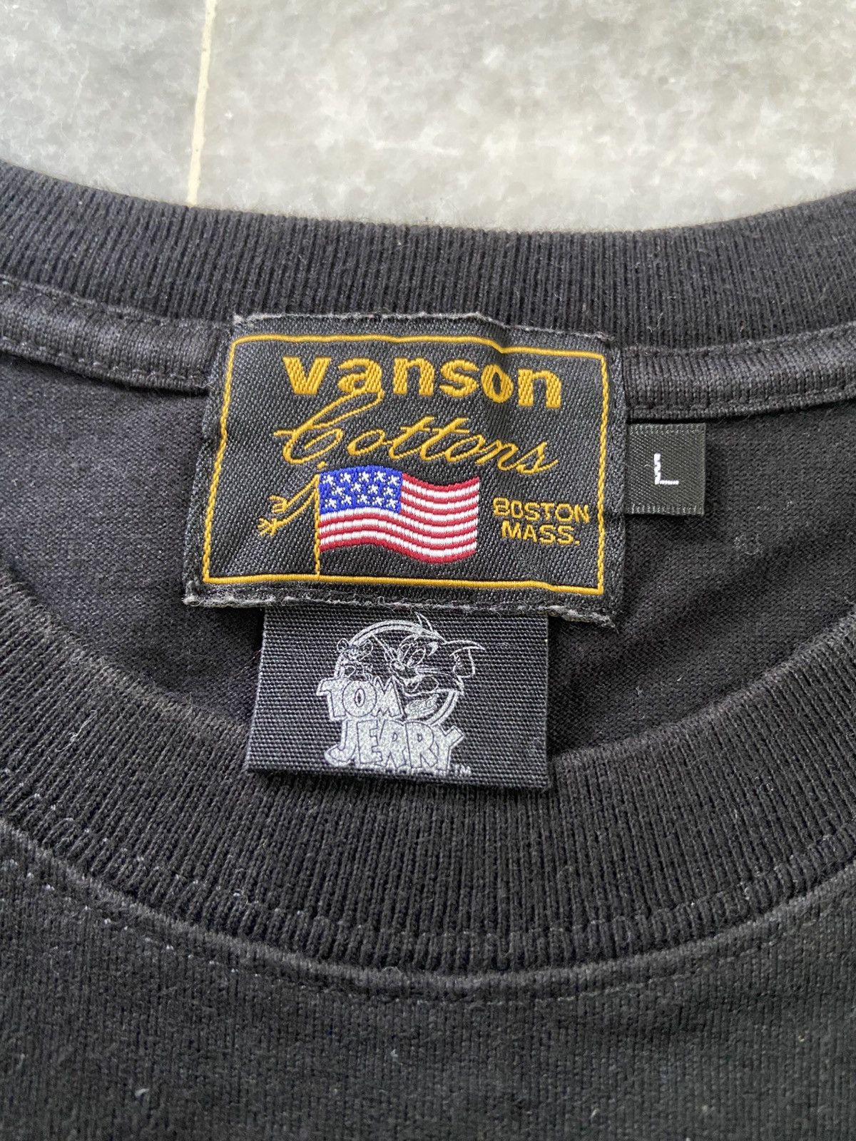 Vanson Leathers Vanson Leather X Felix The Cat Embroidered Logo T-Shirt Size US M / EU 48-50 / 2 - 7 Thumbnail