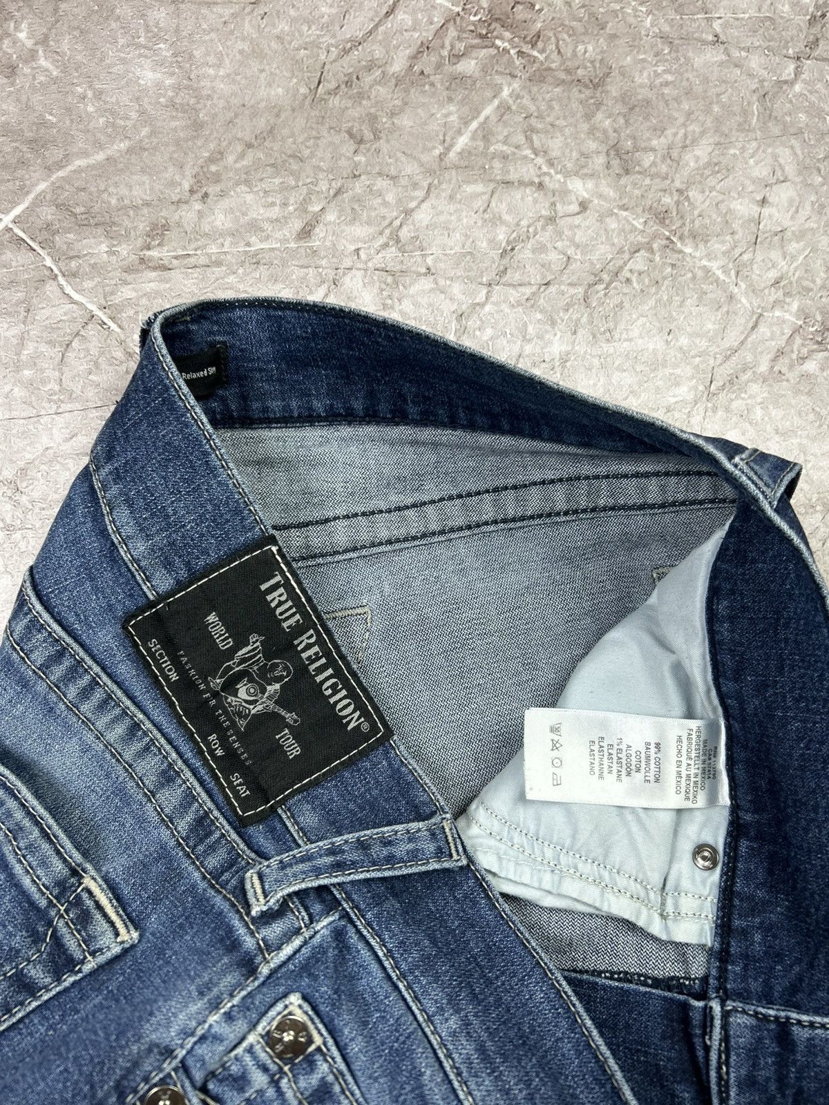 True Religion × Vintage True Religion Jeans Rare Y2K Streetwear Size US 34 / EU 50 - 9 Thumbnail