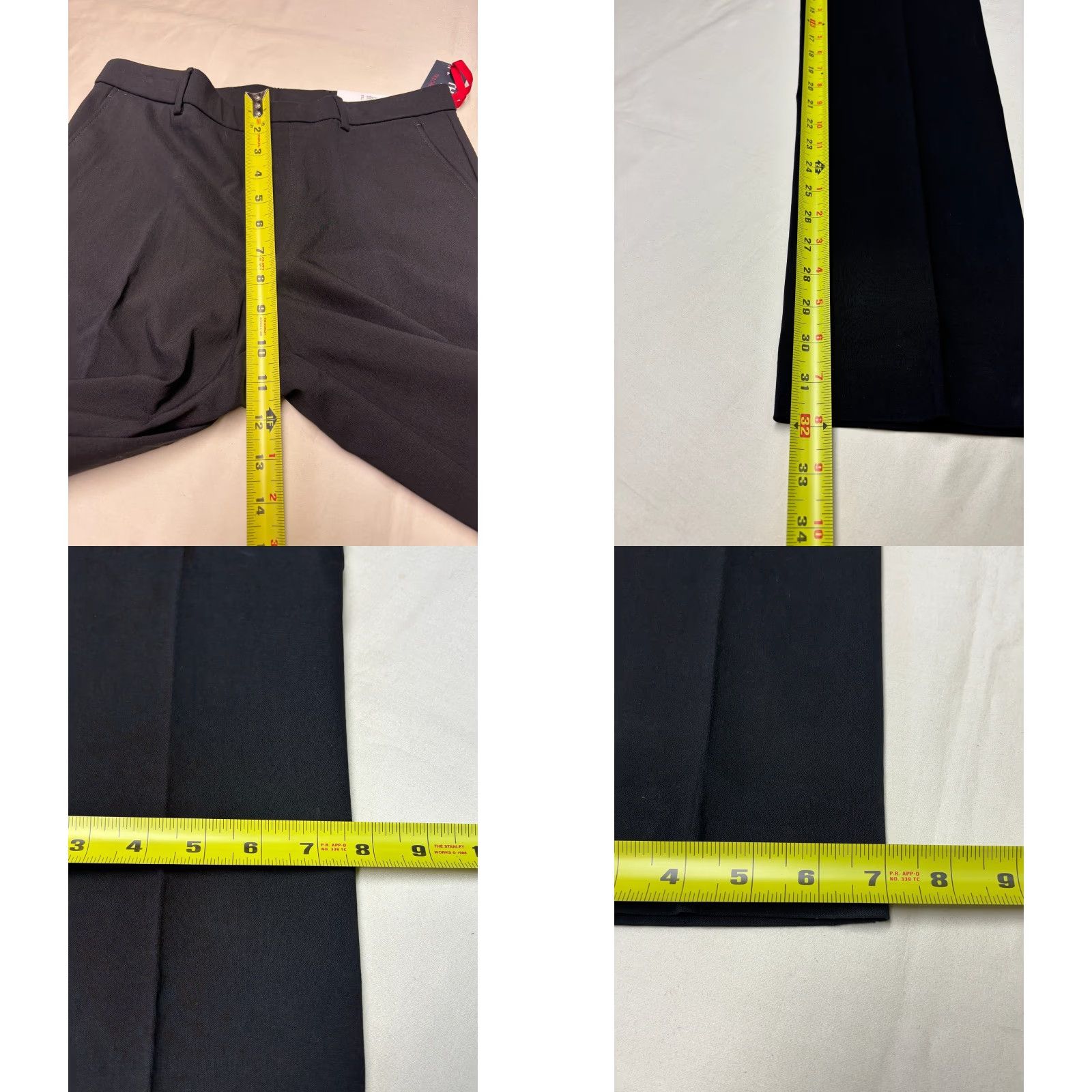 Tommy Hilfiger Tommy Hilfiger THFlex Pants Mens Dress Pants Slim Straight Black 30 x 32 Stretch Pockets Wrinkle Resistant Business Travel Modern Fit Size US 30 / EU 46 - 9 Thumbnail