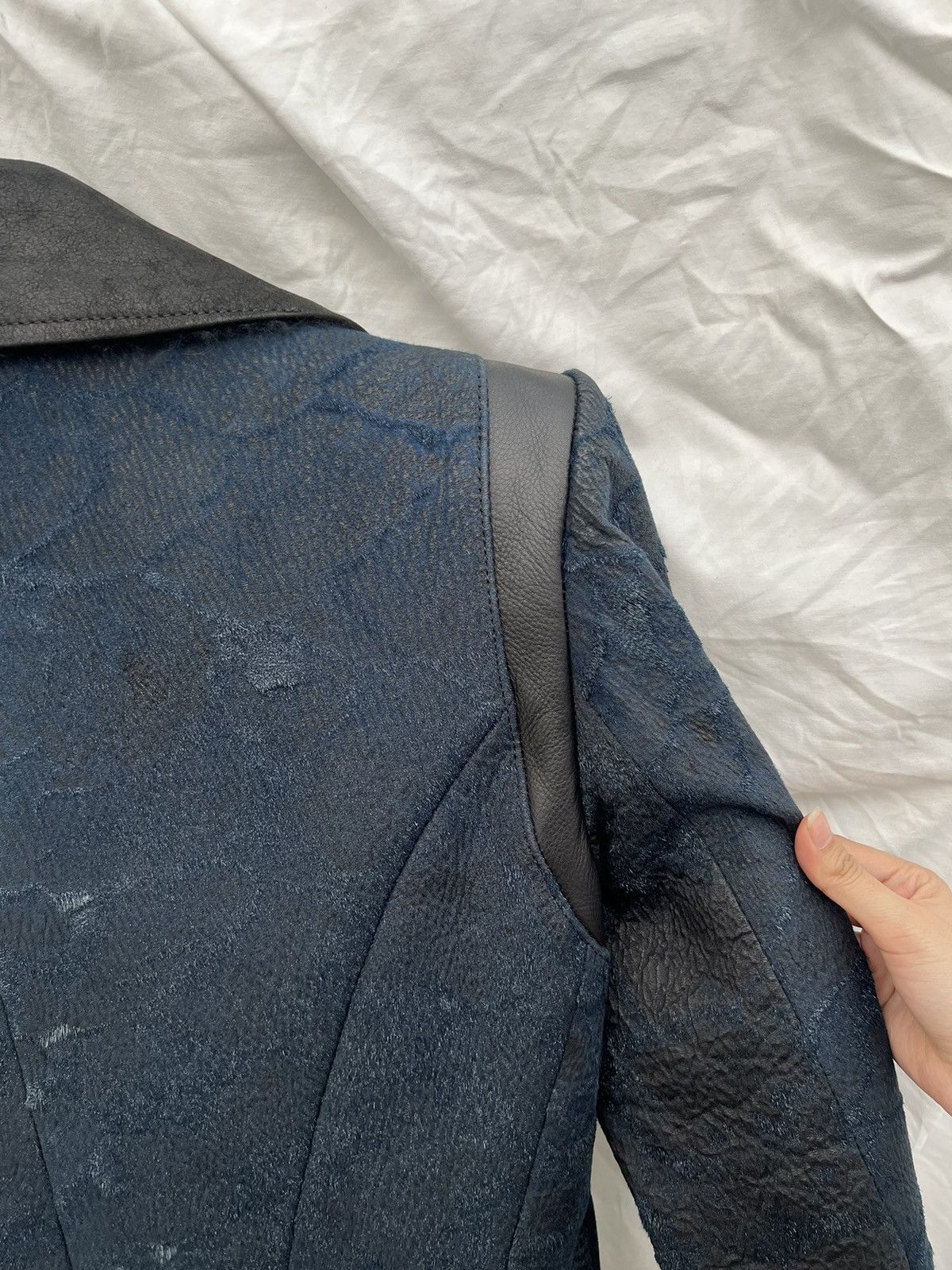 If Six Was Nine If Six Was Nine asymmetric cut leather hair blazer Size 46S - 14 Thumbnail