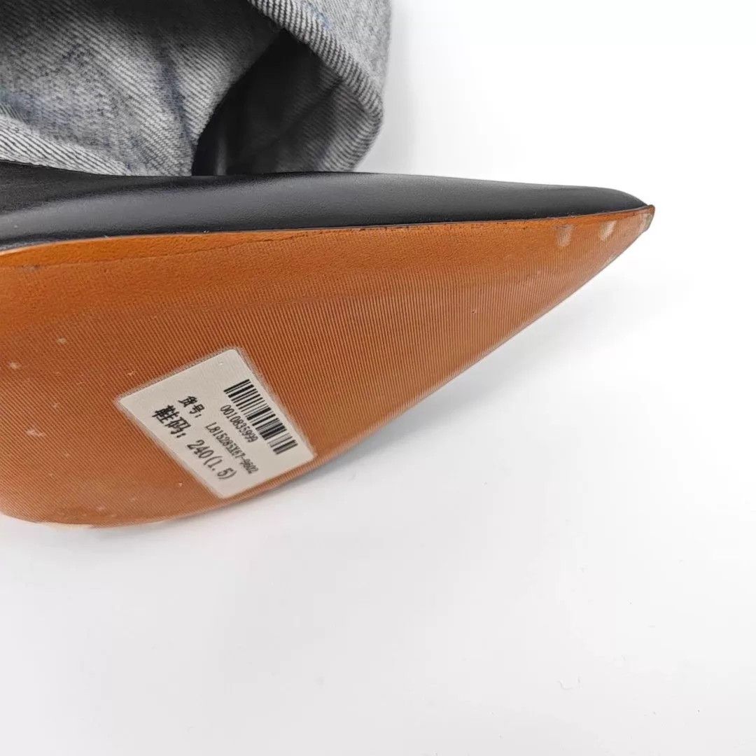 Loewe LOEWE denim paneled stacked heel high heels 38 Size US 7.5 / IT 37.5 - 9 Thumbnail