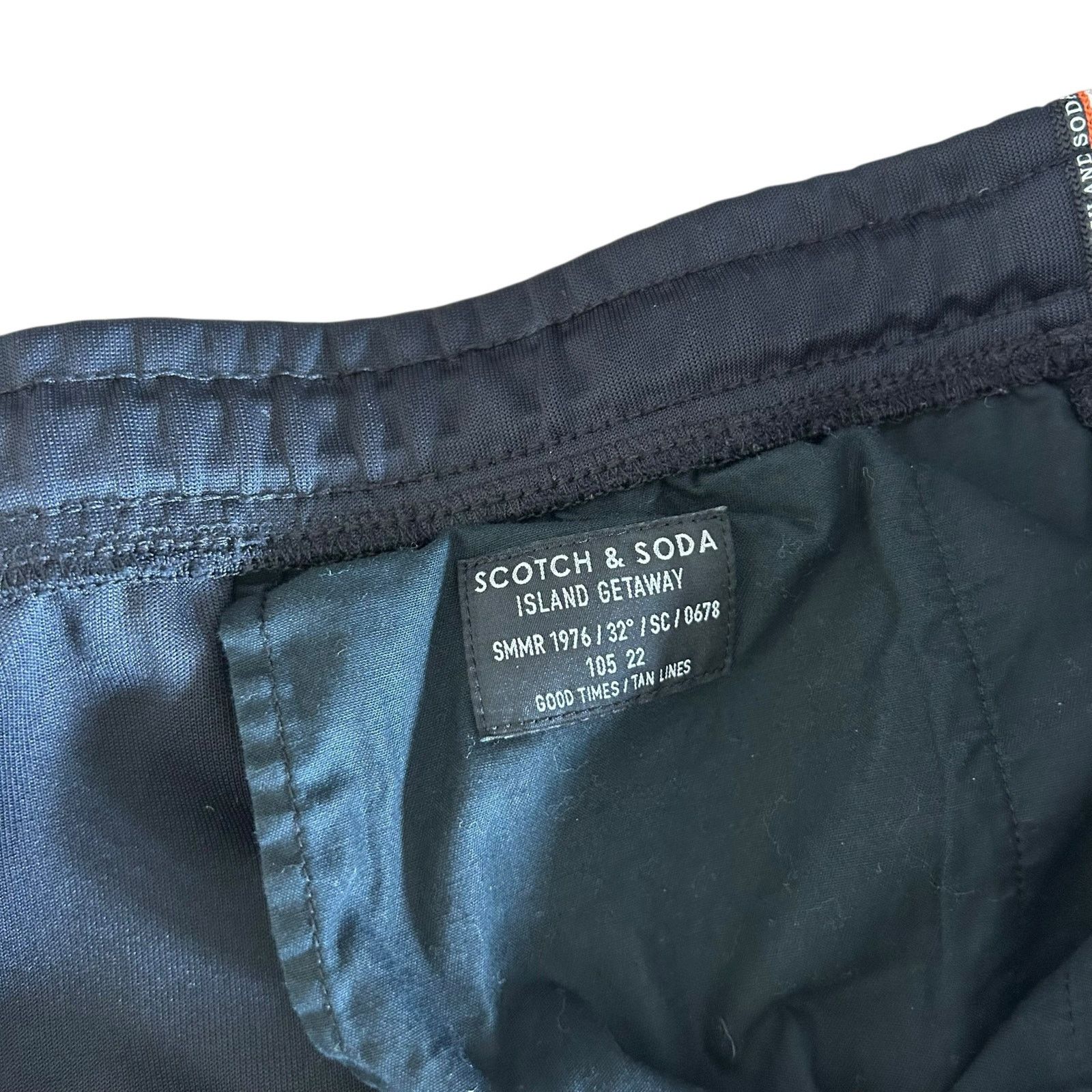 Scotch & Soda Scotch & Soda Black Pants Logo Tape Trim Sz XXL Size 42" / US 20 - 2 Thumbnail