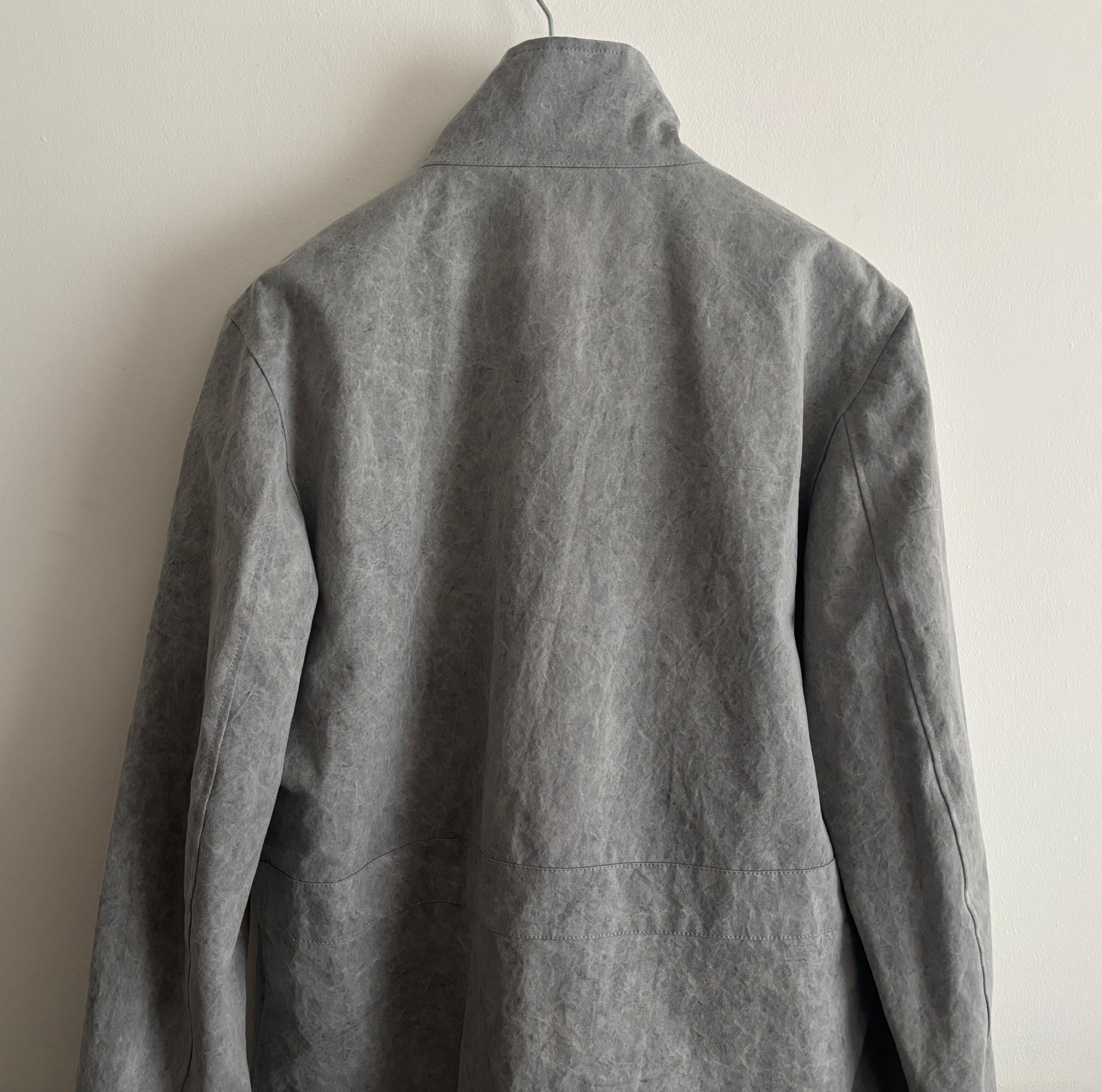 Other $445 Grey Cotton Stonewashed Zippered Field Jacket - XL Size US XL / EU 56 / 4 - 6 Thumbnail