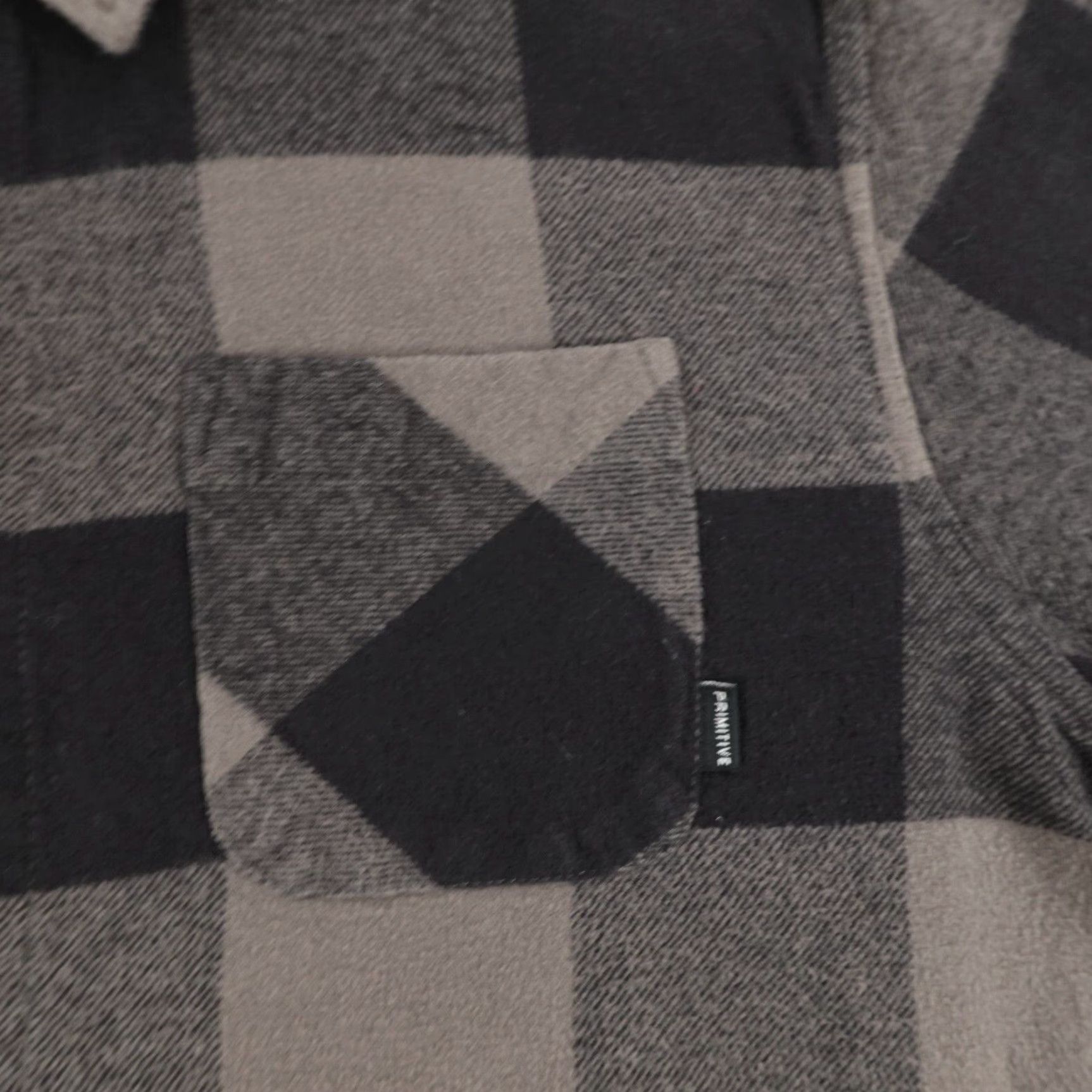 Primitive VINTAGE Primitive Apparel Plaid Flannel Shirt Mens Medium Long Sleeve Cotton Casual Skater Skull Embroidered Size US M / EU 48-50 / 2 - 4 Thumbnail