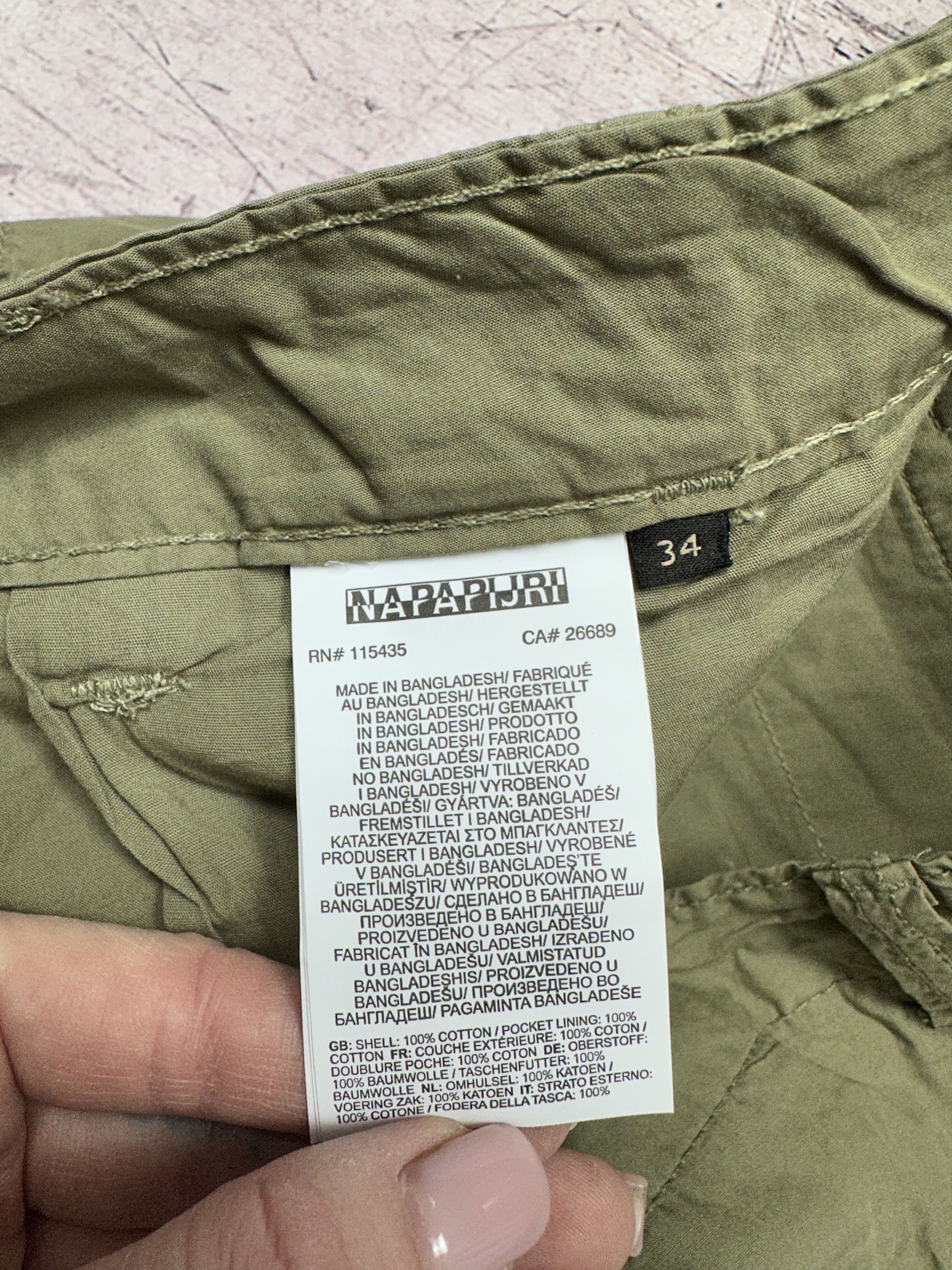Napapijri Napapijri Mens Cargo Shorts Size US 34 / EU 50 - 6 Thumbnail