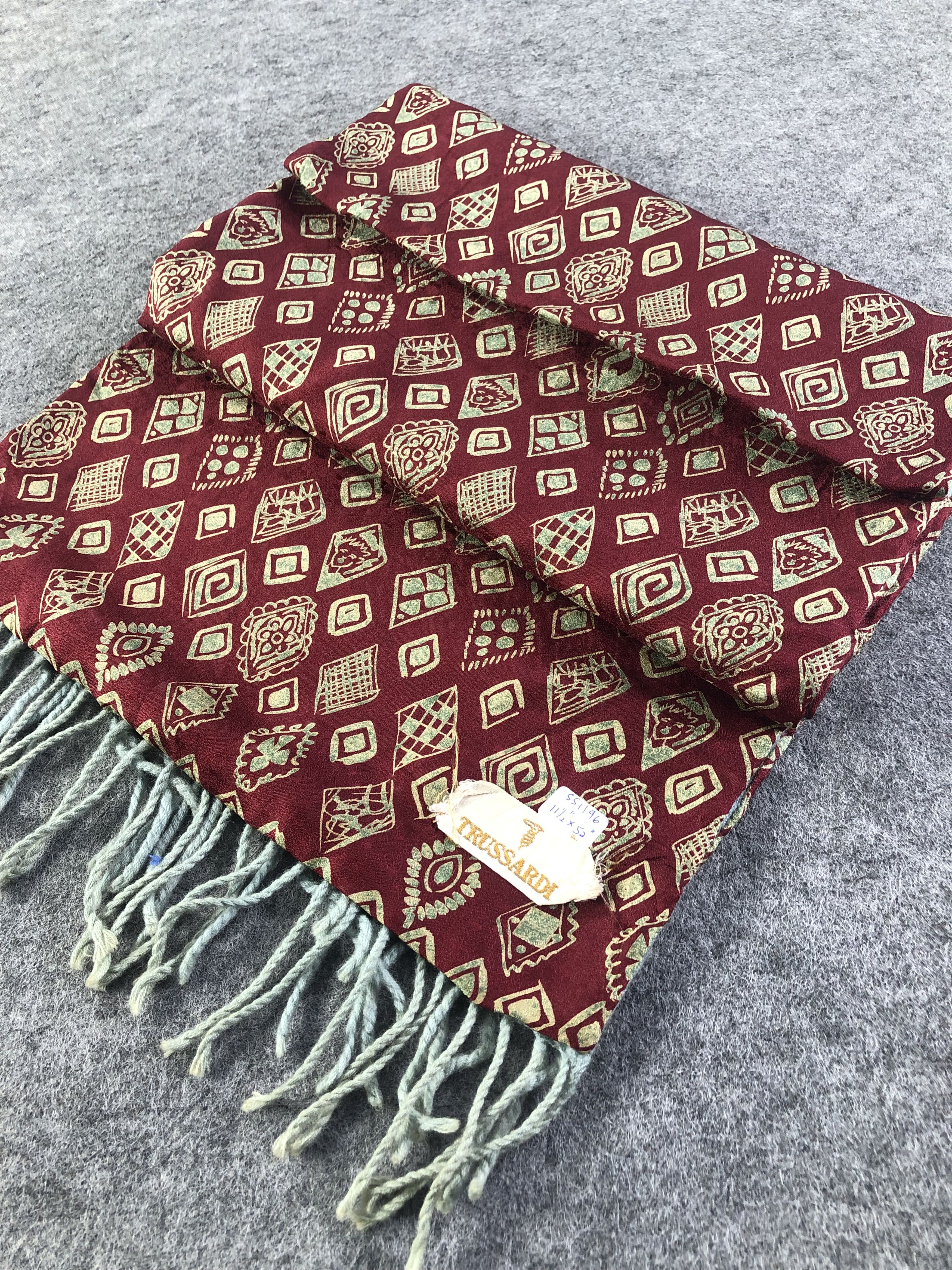 Trussardi Trussardi Silk Wool Scarf / Muffler / Neckwear Size ONE SIZE - 2 Thumbnail