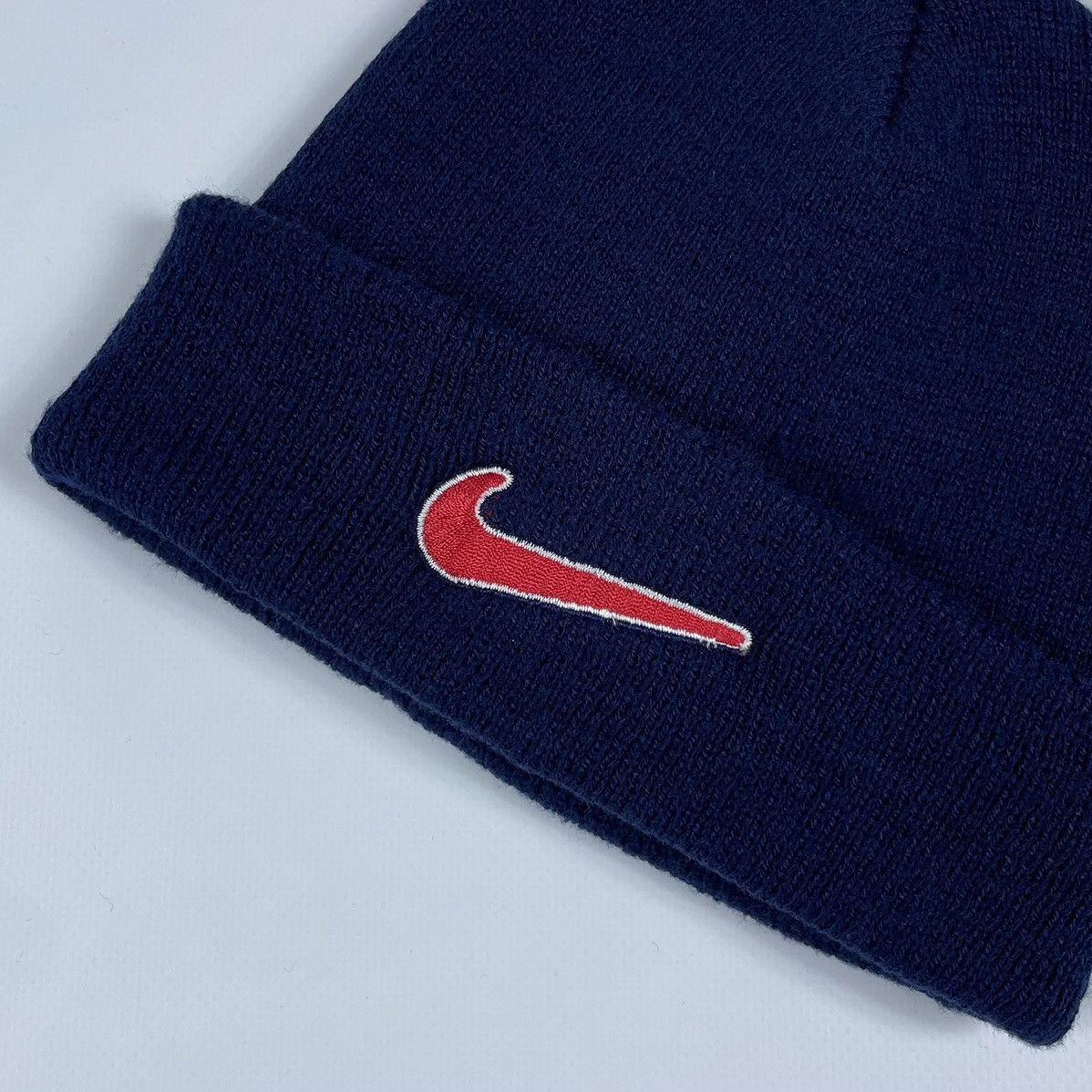 Nike Vintage 90s Nike Beanie Hat Center logo Size ONE SIZE - 4 Thumbnail