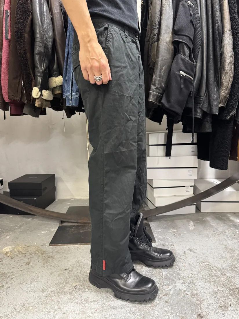 Prada × Vintage 2000s Prada Linea Rossa Black Soft Pants Size US 30 / EU 46 - 4 Thumbnail