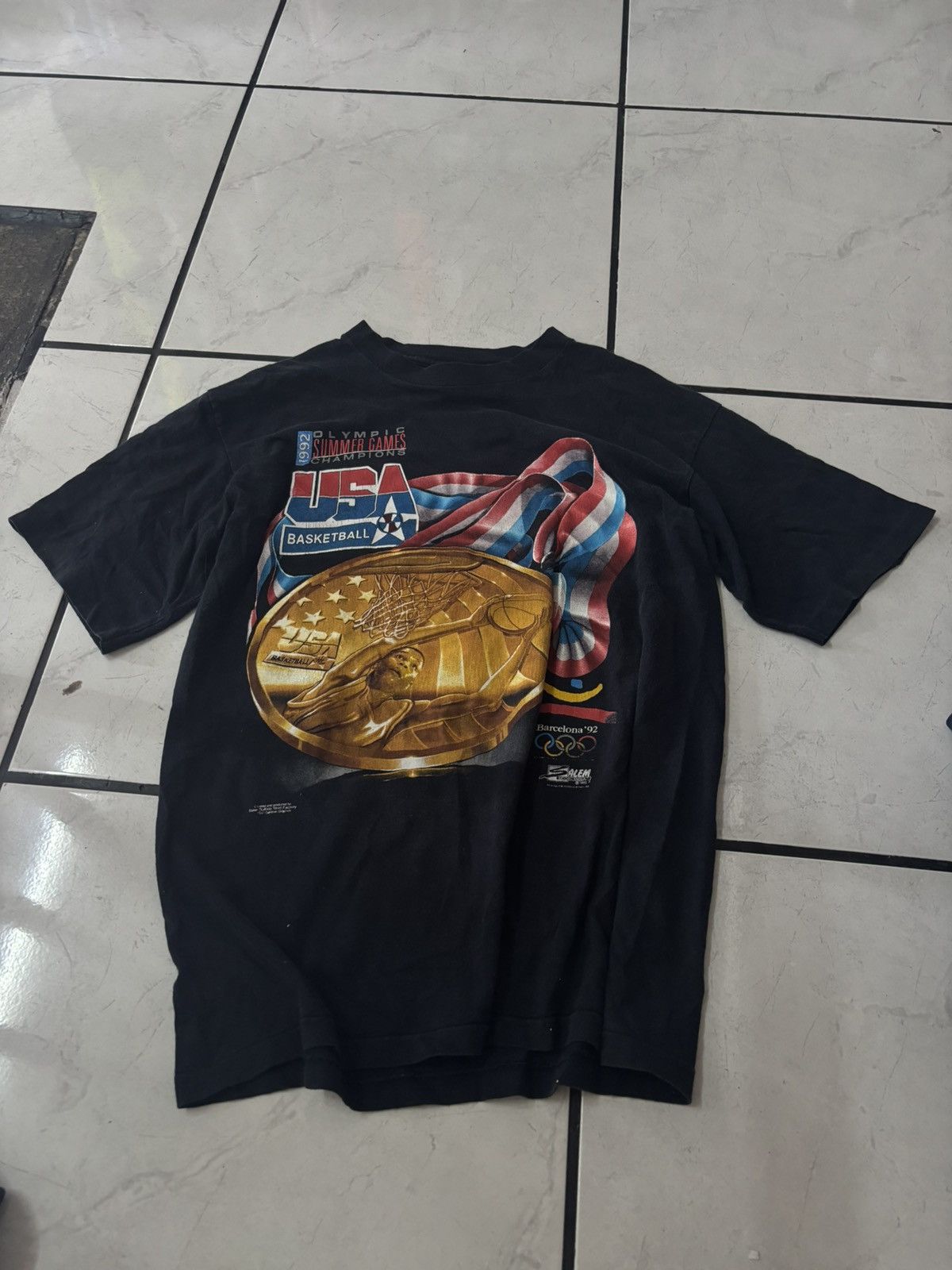 Salem Sportswear × Vintage Olympic 1992 NBA Barcelona Salem tee Size US M / EU 48-50 / 2 - 1 Thumbnail