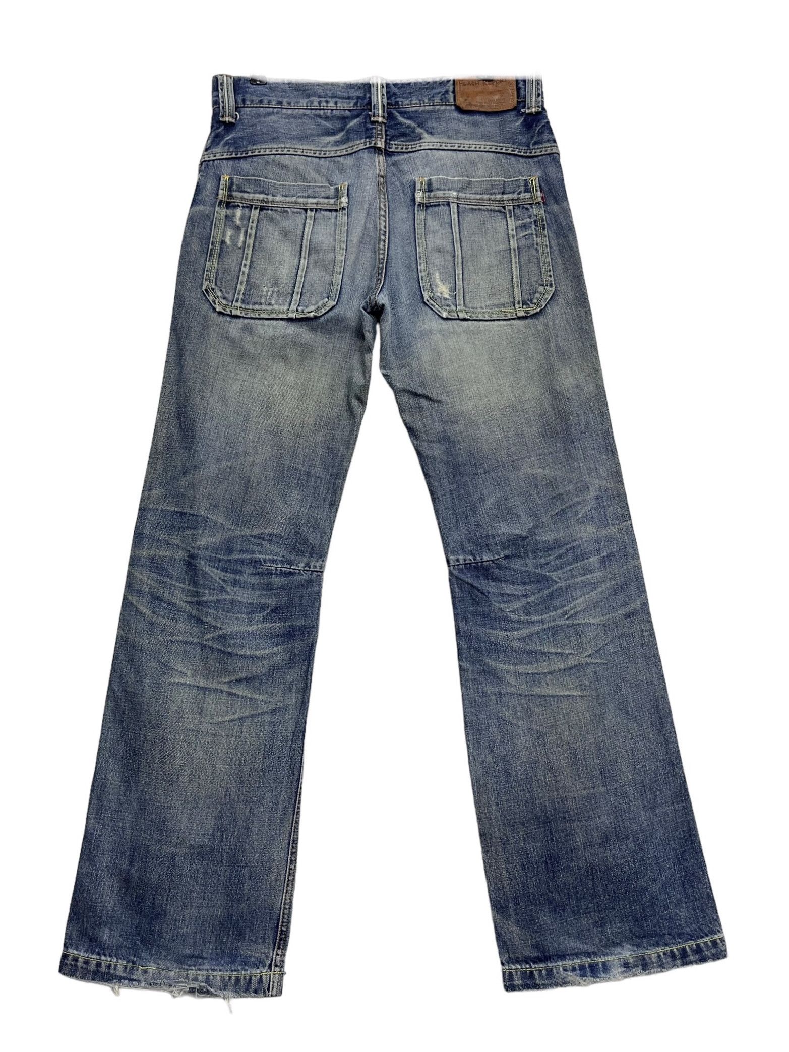 Report Collection 🔥FLASH REPORT Vintage Fatigues Denim Mudwash Bush Pants Size US 31 - 3 Thumbnail