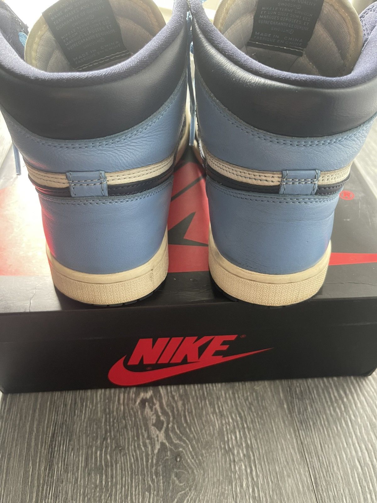Jordan Brand Air Jordan 1 Retro High Og Obsidian Size US 8 / EU 41 - 3 Thumbnail