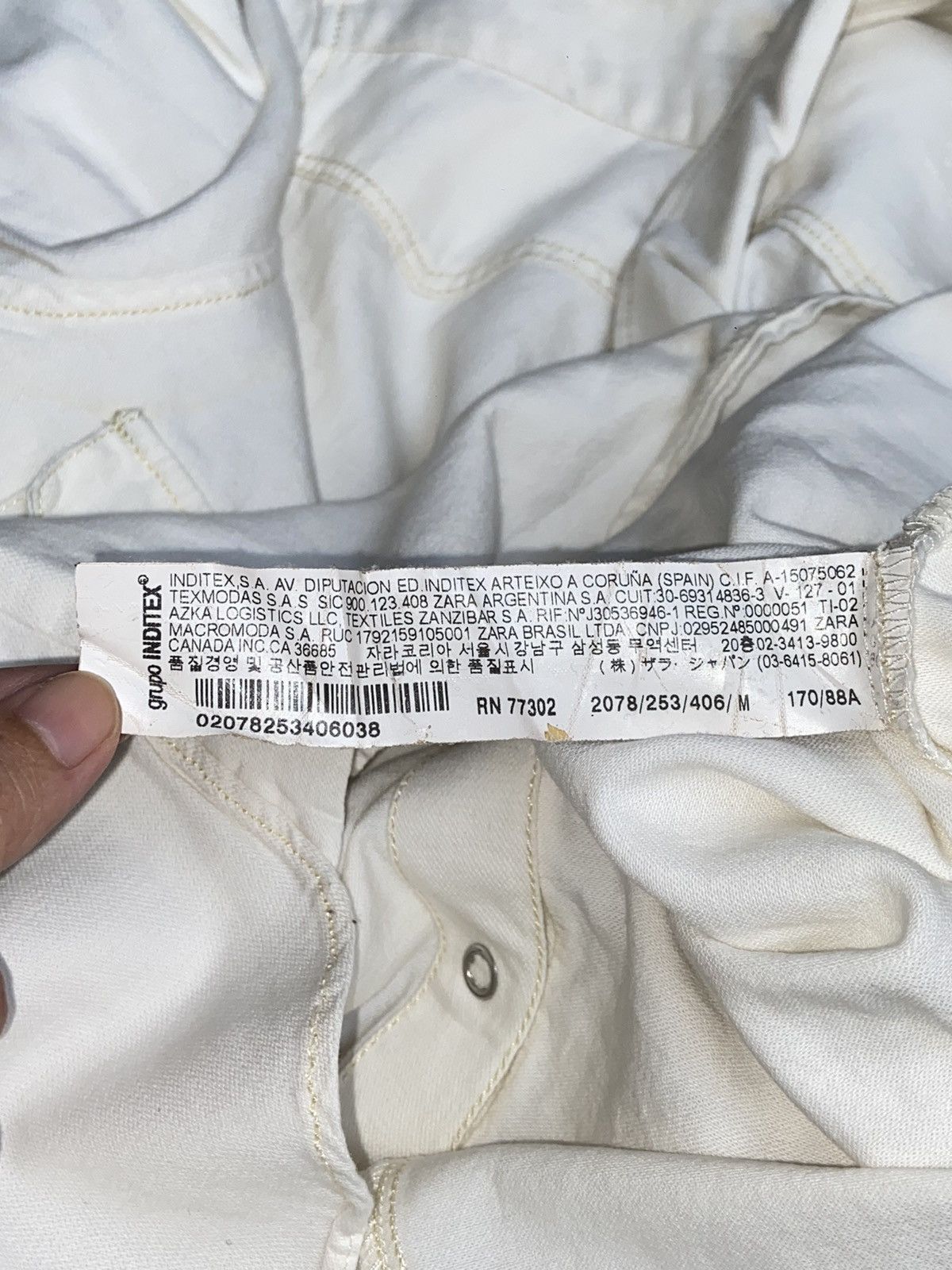 Zara ZARA BASIC DENIM White Shirt Size US XS / EU 42 / 0 - 11 Thumbnail