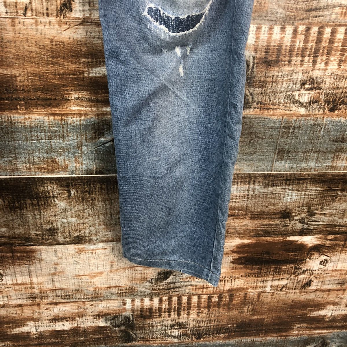 Diesel Diesel Blue Distressed Denim Pants #A2092 Size US 33 - 12 Thumbnail