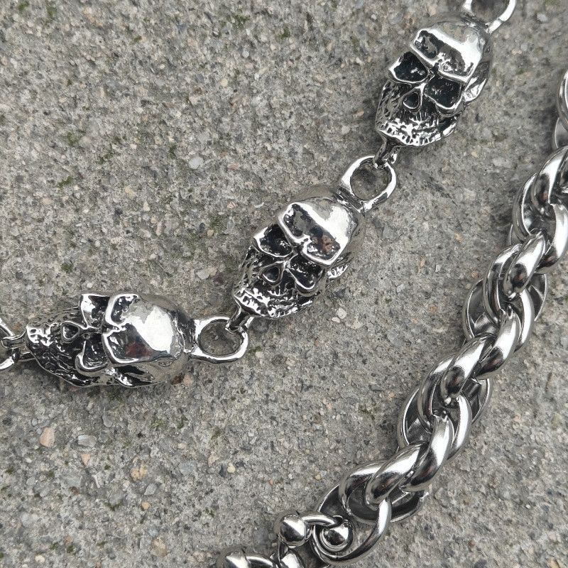 Japanese Brand Retro punk streetweary y2k spike pants pocket wallet chain Size ONE SIZE - 3 Thumbnail