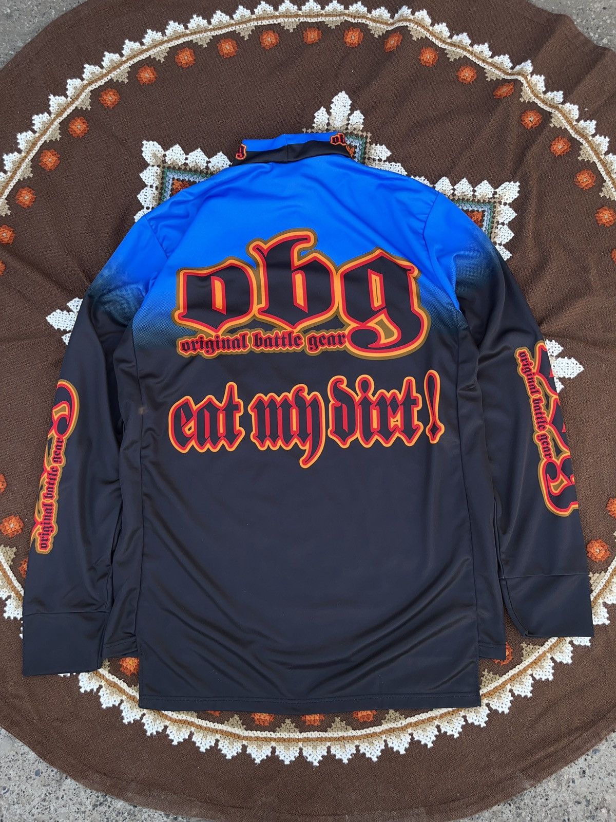 Thunderdome Vintage 90s Original Battle Gear Eat My Dirt Rave Jersey Size US M / EU 48-50 / 2 - 2 Thumbnail