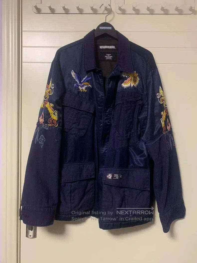 Neighborhood NEIGHBORHOOD SOUVENIR/CR-JKT Embroidered Jacket. Size US XL / EU 56 / 4 - 1 Thumbnail