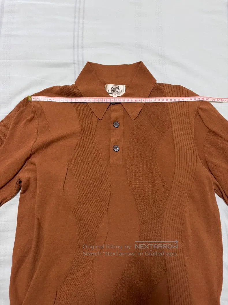 Hermes Hermes Knitted short-sleeved shirt Size US M / EU 48-50 / 2 - 3 Thumbnail