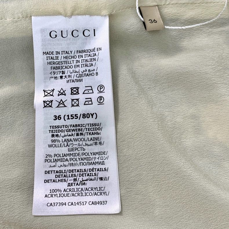 Gucci Gucci Suze 36 Color-blocked tassel plaid tweed wool cardi Size US XS / EU 42 / 0 - 6 Thumbnail