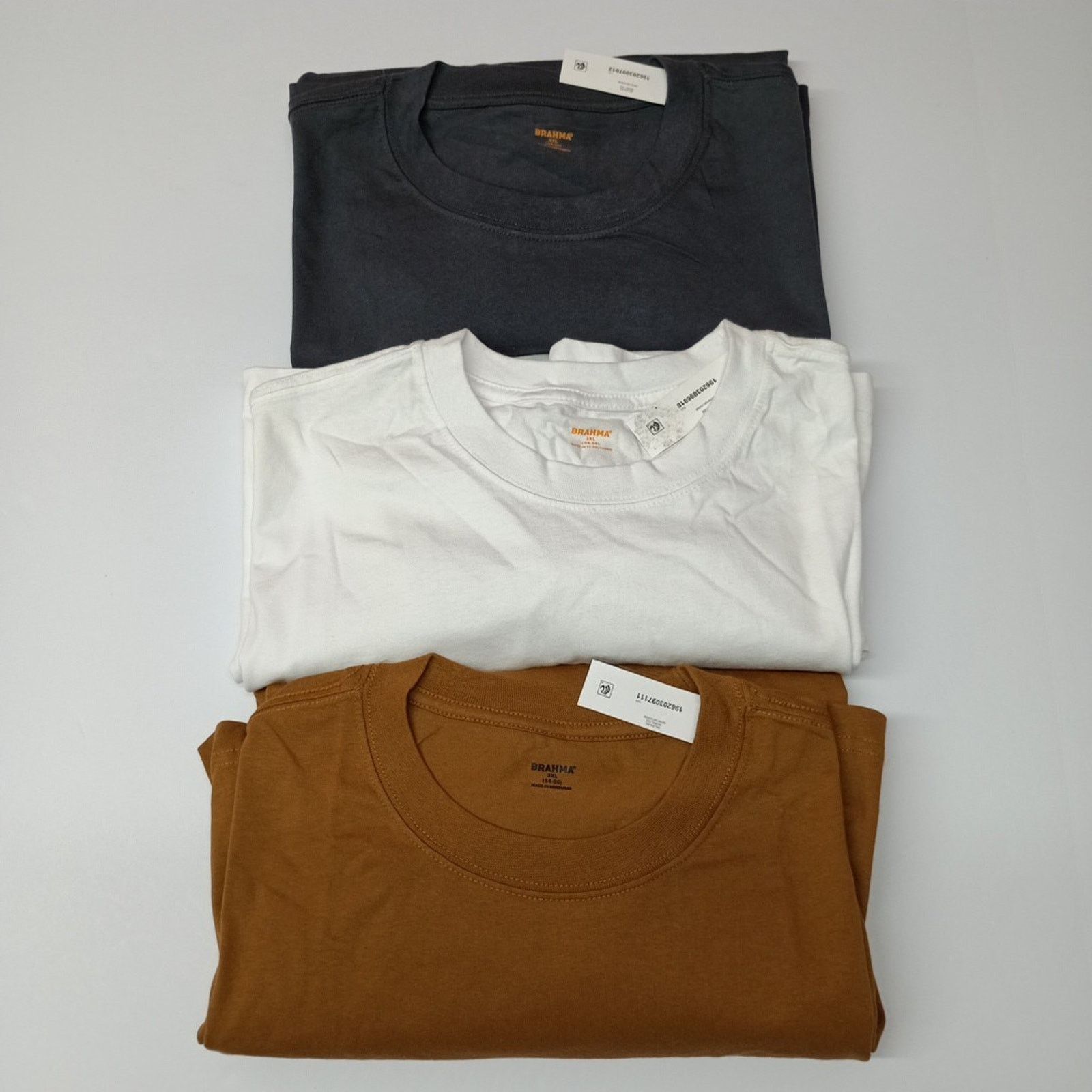 Other 3 Brahma T-Shirt 3XL 54-56 Gray, White, Brown Pocket Tee Size US XXL / EU 58 / 5 - 1 Thumbnail