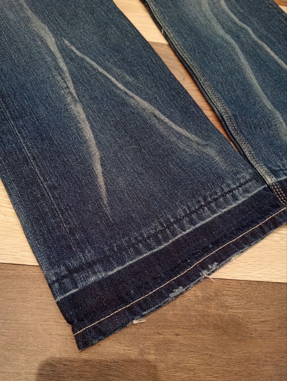 Vanquish VANQUISH GOLD JAPAN BLUE DISTRESSED DENIM PANTS Size US 34 / EU 50 - 4 Thumbnail