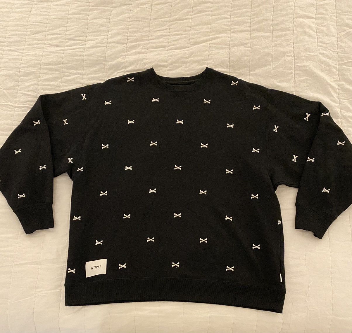 Wtaps WTAPS Acne Bones Crew Sweatshirt Black XL Size US XL / EU 56 / 4 - 3 Thumbnail