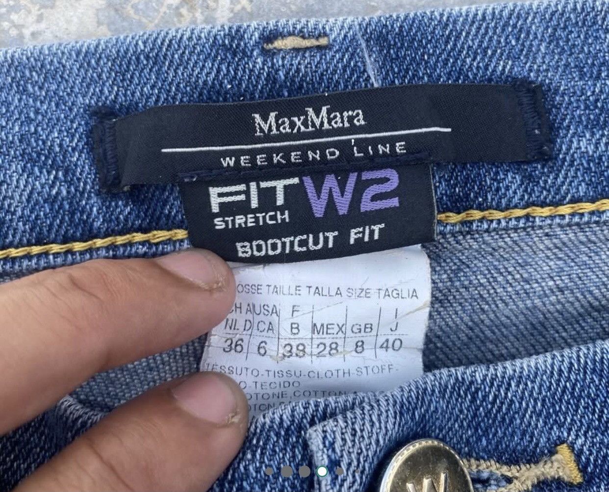 Max Mara × Weekend Max Mara 🔥🔥✅VTG MAX MARA WEKEND LINE BOOTCUT/FLARE JEANS Size 29" - 9 Thumbnail