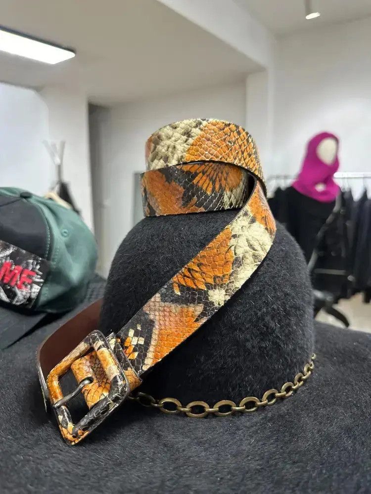 Dries Van Noten Dries van noten snakeskin belt-2505 Size ONE SIZE - 4 Thumbnail