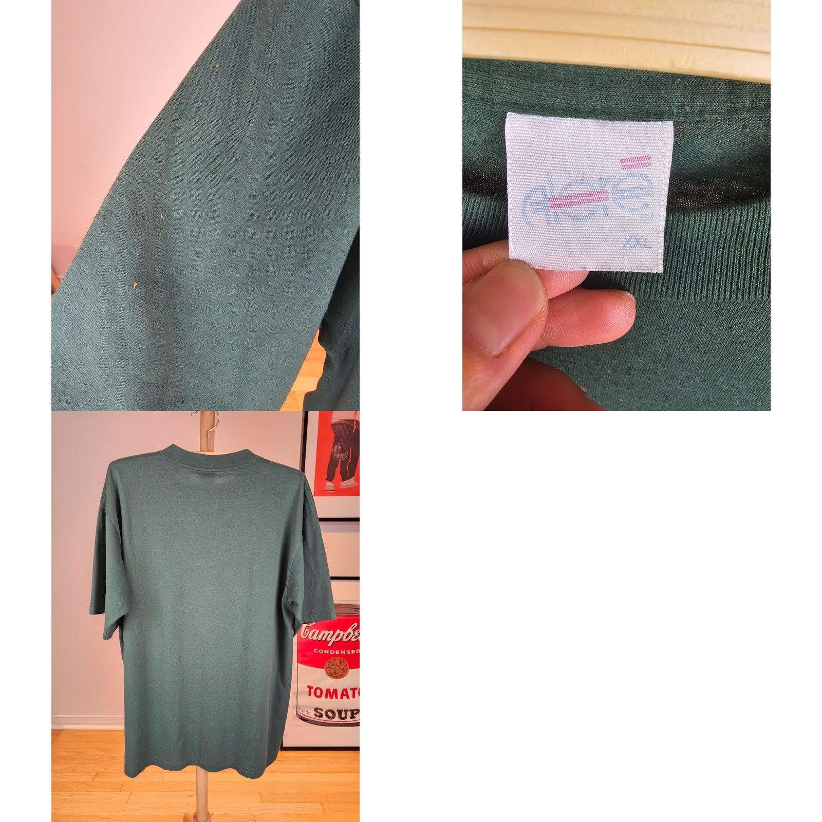 Vintage VINTAGE 90' MICHIGAN STATE SPARTANS NCAA SINGLE STITCH GREEN T-SHIRT SZ XXLARGE Size US XXL / EU 58 / 5 - 8 Thumbnail